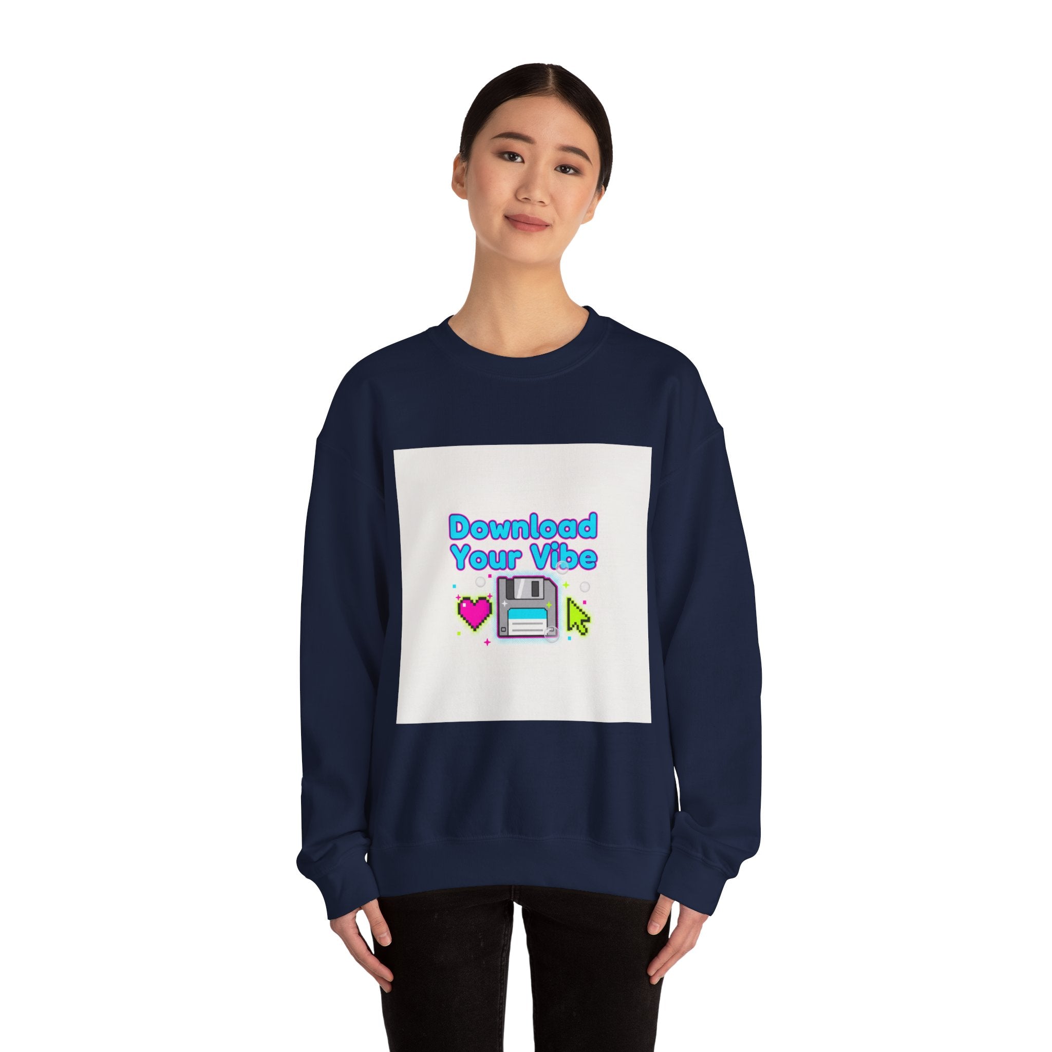 Download Your Vibe Sweatshirt | Y2K retro tech, pixel floppy art