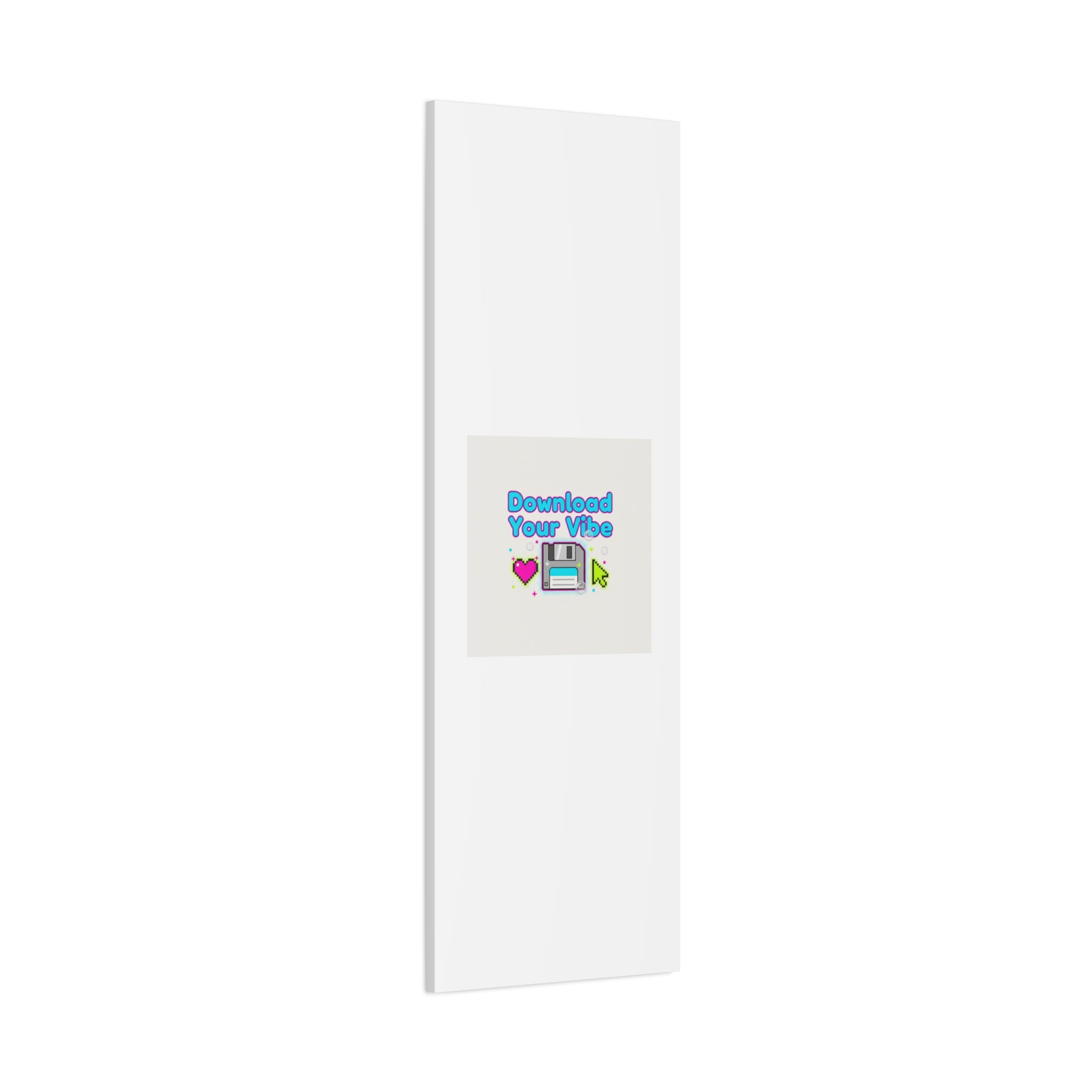 Download Your Vibe Canvas | Y2K Retro Tech, Pixel Floppy Disk Poster