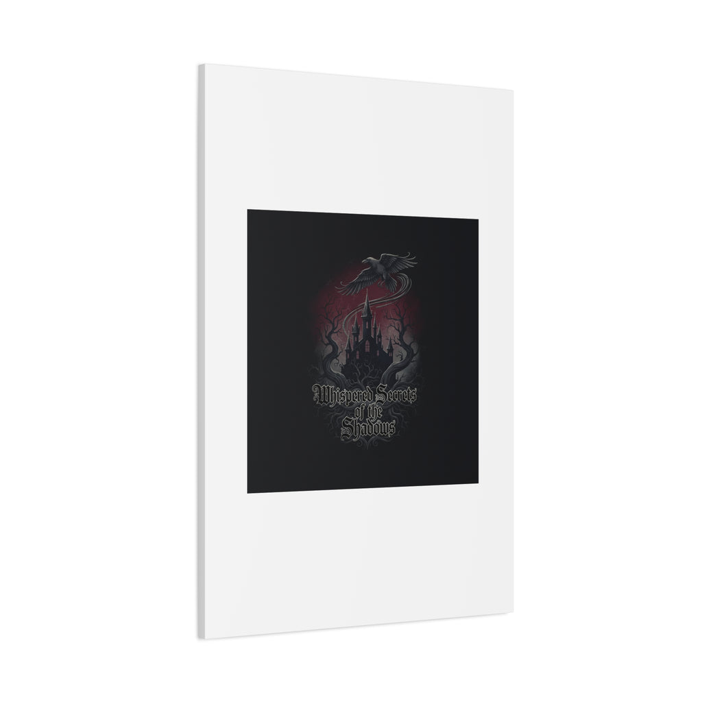 Whispered Secrets of the Shadows Castle Wall Art, Matte Canvas | Gothic Medieval Decor