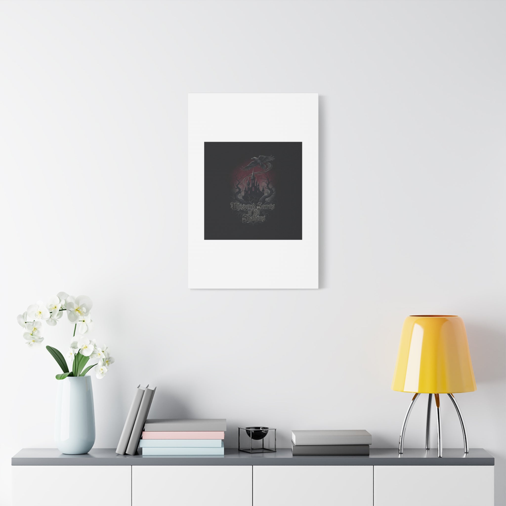 Whispered Secrets of the Shadows Castle Wall Art, Matte Canvas | Gothic Medieval Decor