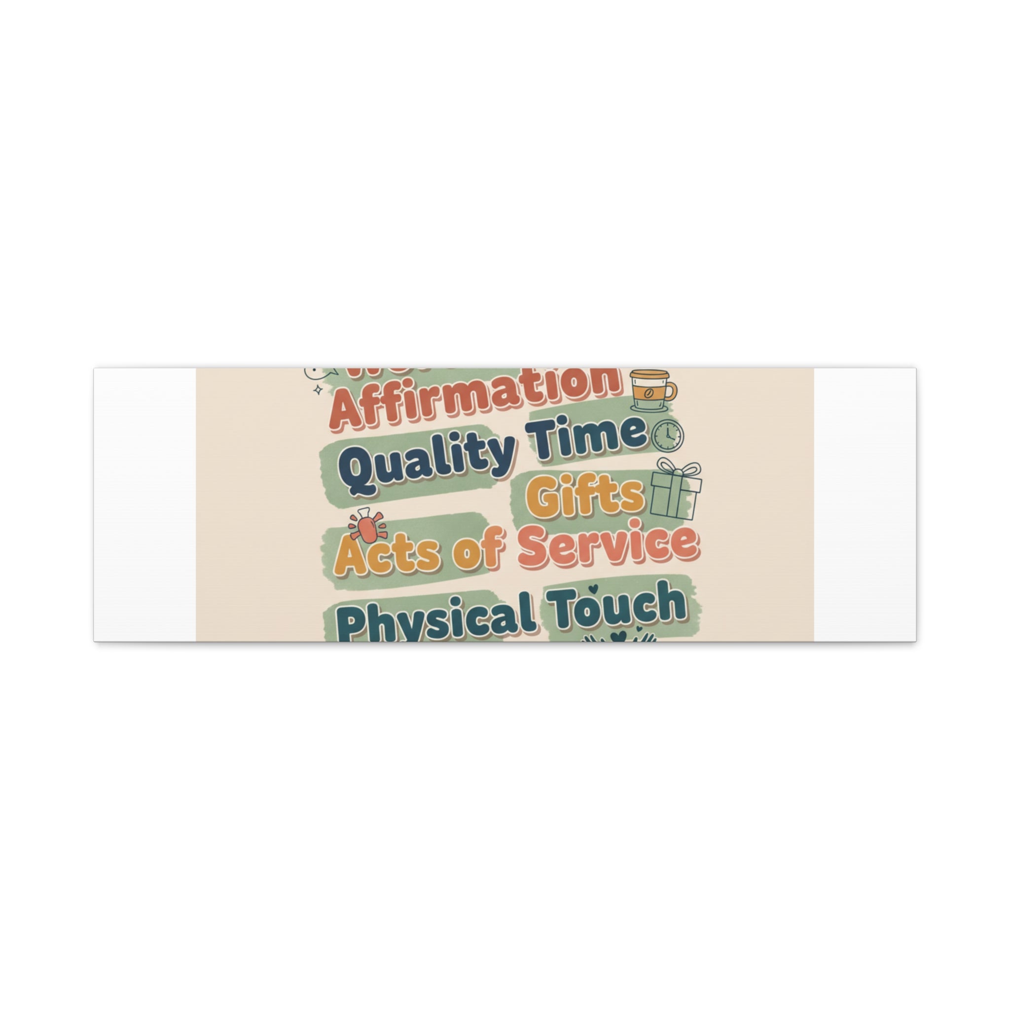 Love Languages List Matte Canvas Wall Art | love language meme, relationship humor