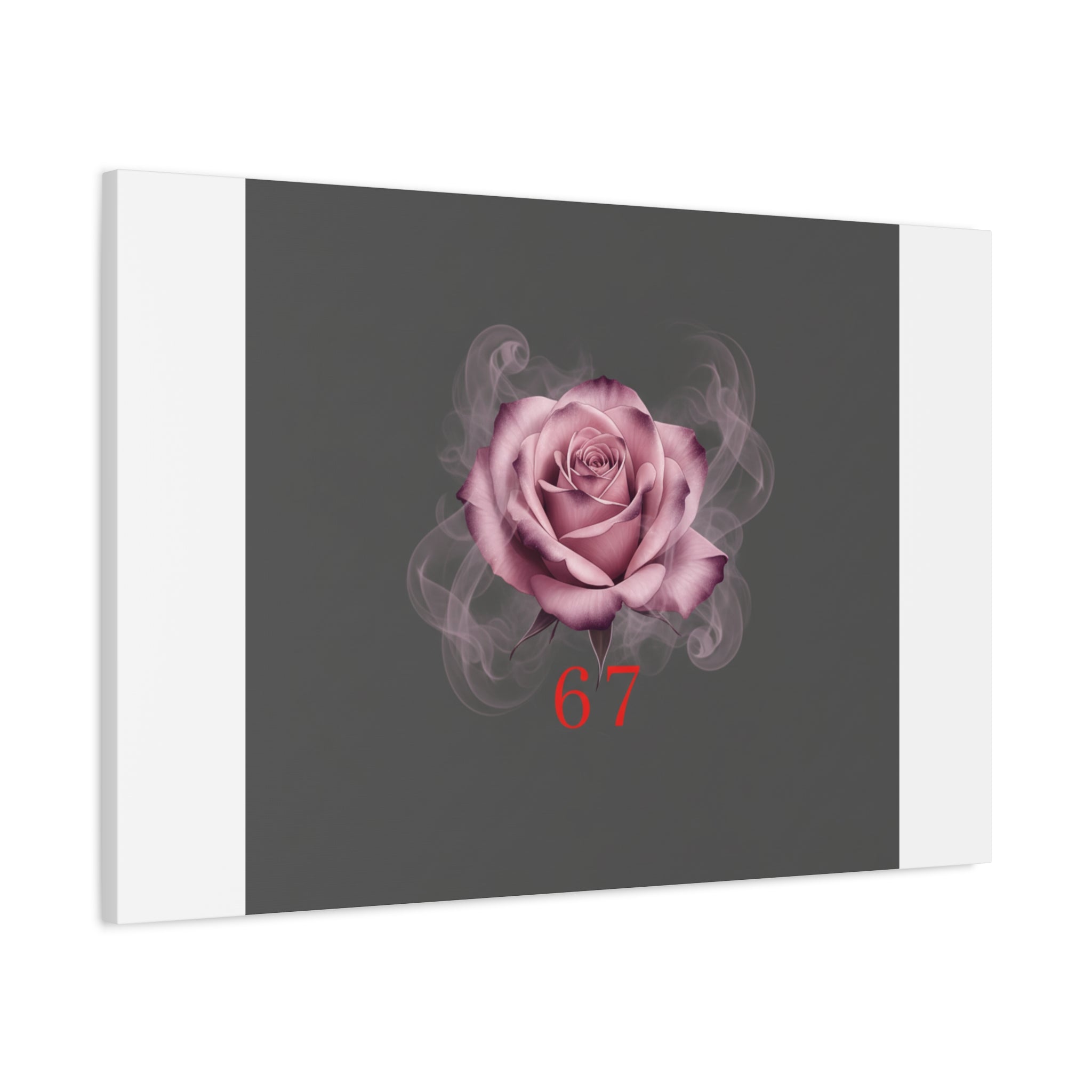 6 7 Valentine's Canvas | Viral Gothic Rose Wall Art | 6 7 Meaning Dark Romance