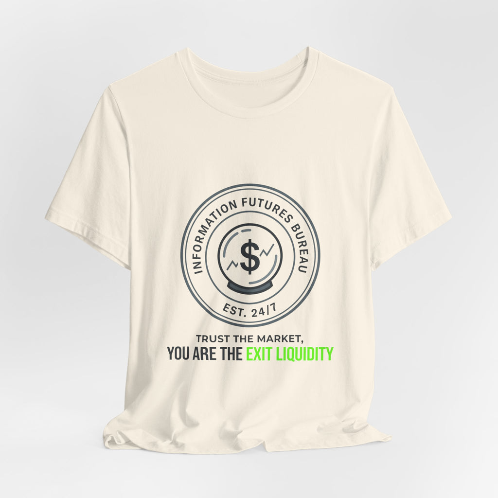 Exit Liquidity Tee | insider trading satire, prediction markets, finance humor