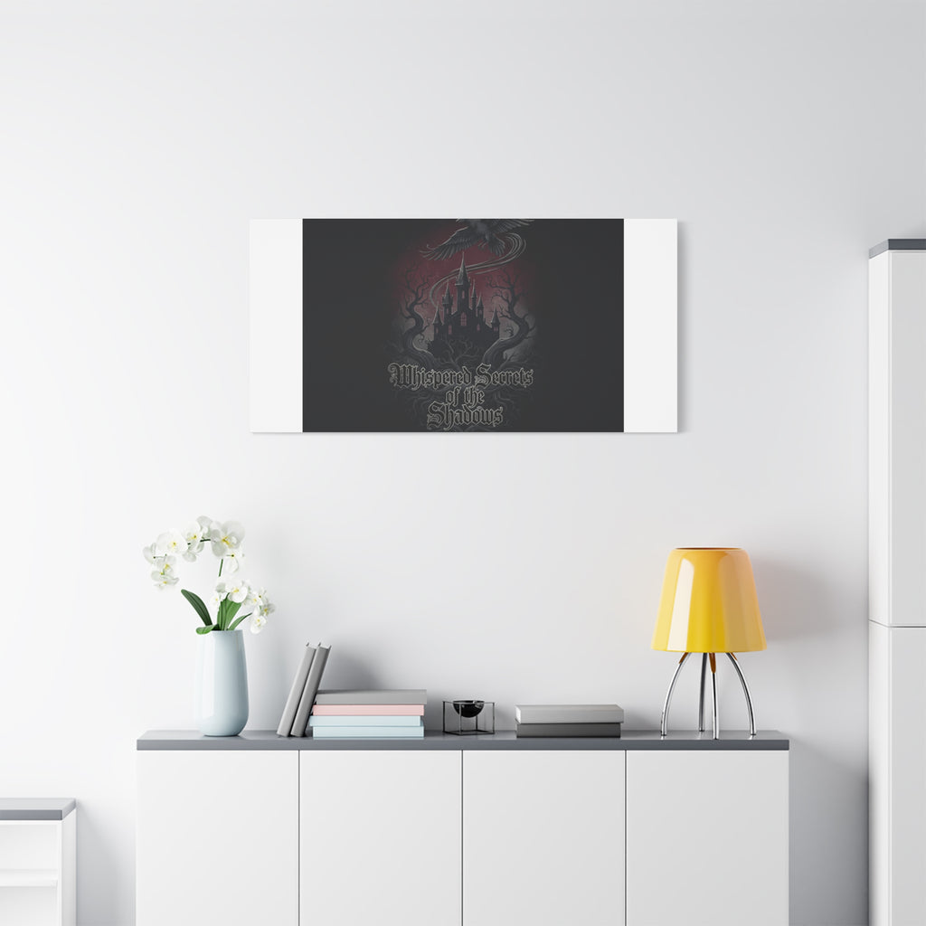 Whispered Secrets of the Shadows Castle Wall Art, Matte Canvas | Gothic Medieval Decor