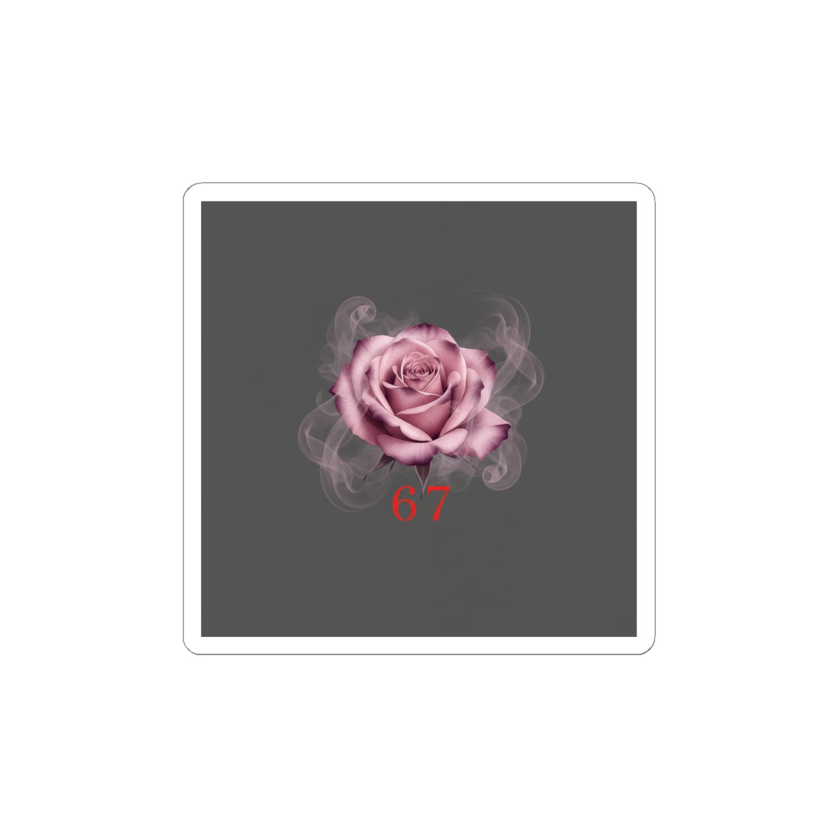 Moon Rose Kiss-Cut Stickers | Romantic Gothic Lite, soft goth floral