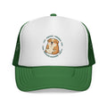 Funny Dog Meme Trucker Cap — "Fat Lazy" Multilingual Design (8 Languages)