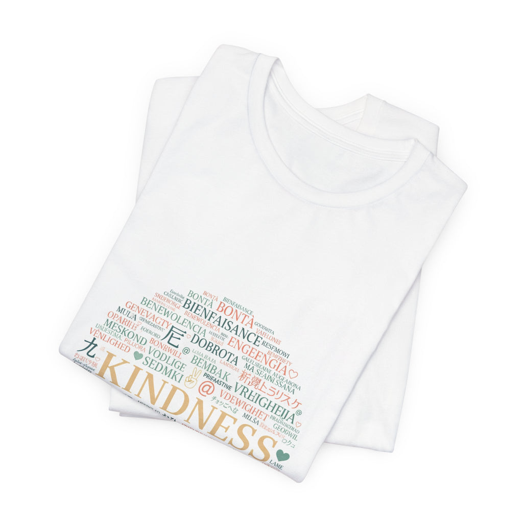 Kindness Word Cloud Tee | Fresh Start Minimalism, reset mode apparel
