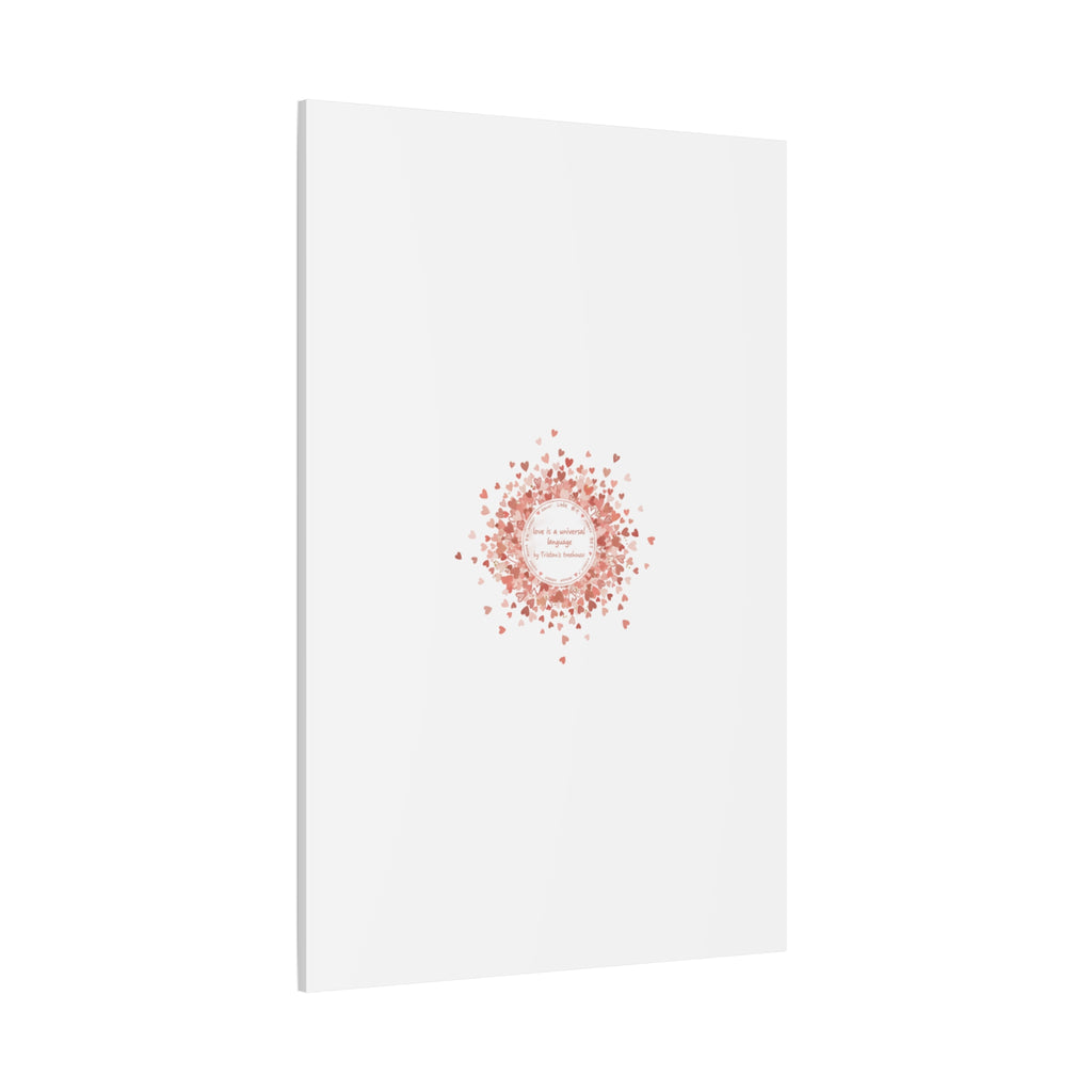 Tiny Heart Confetti Canvas | Matte Stretched Wall Art