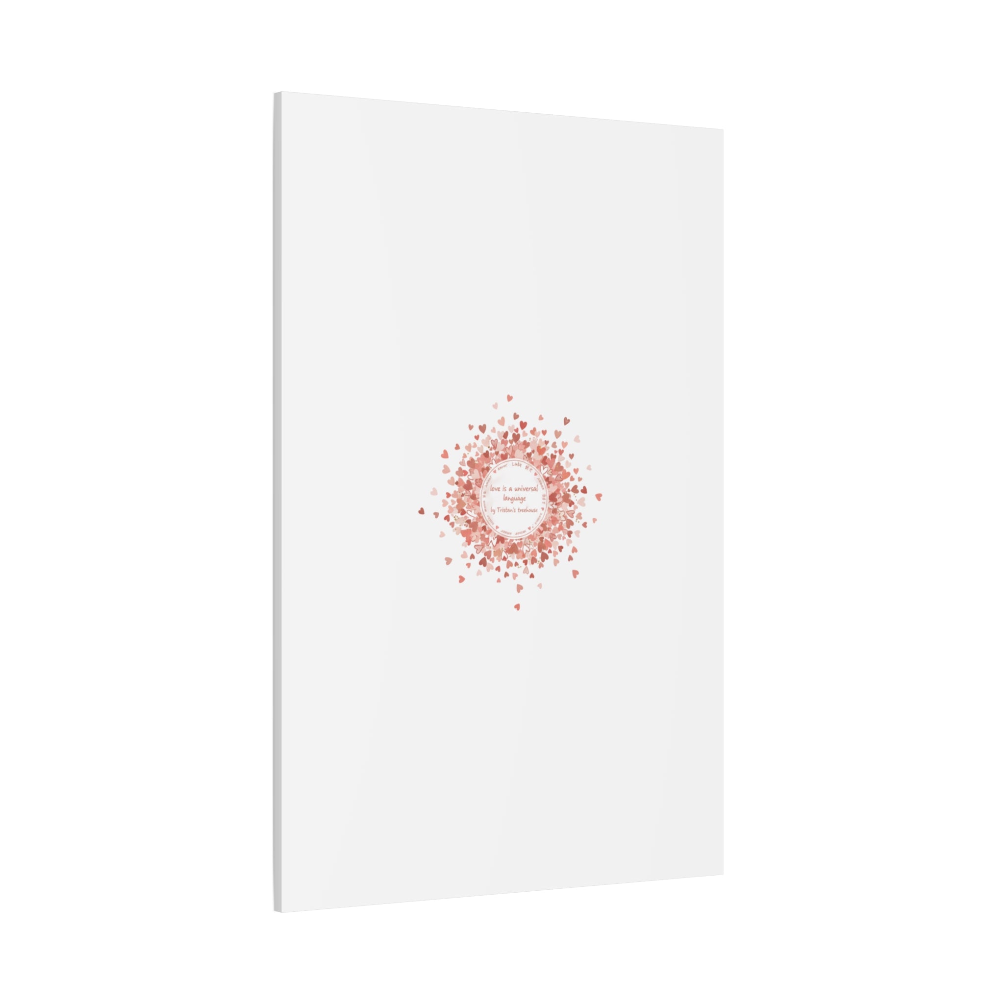 Tiny Heart Confetti Canvas | Matte Stretched Wall Art