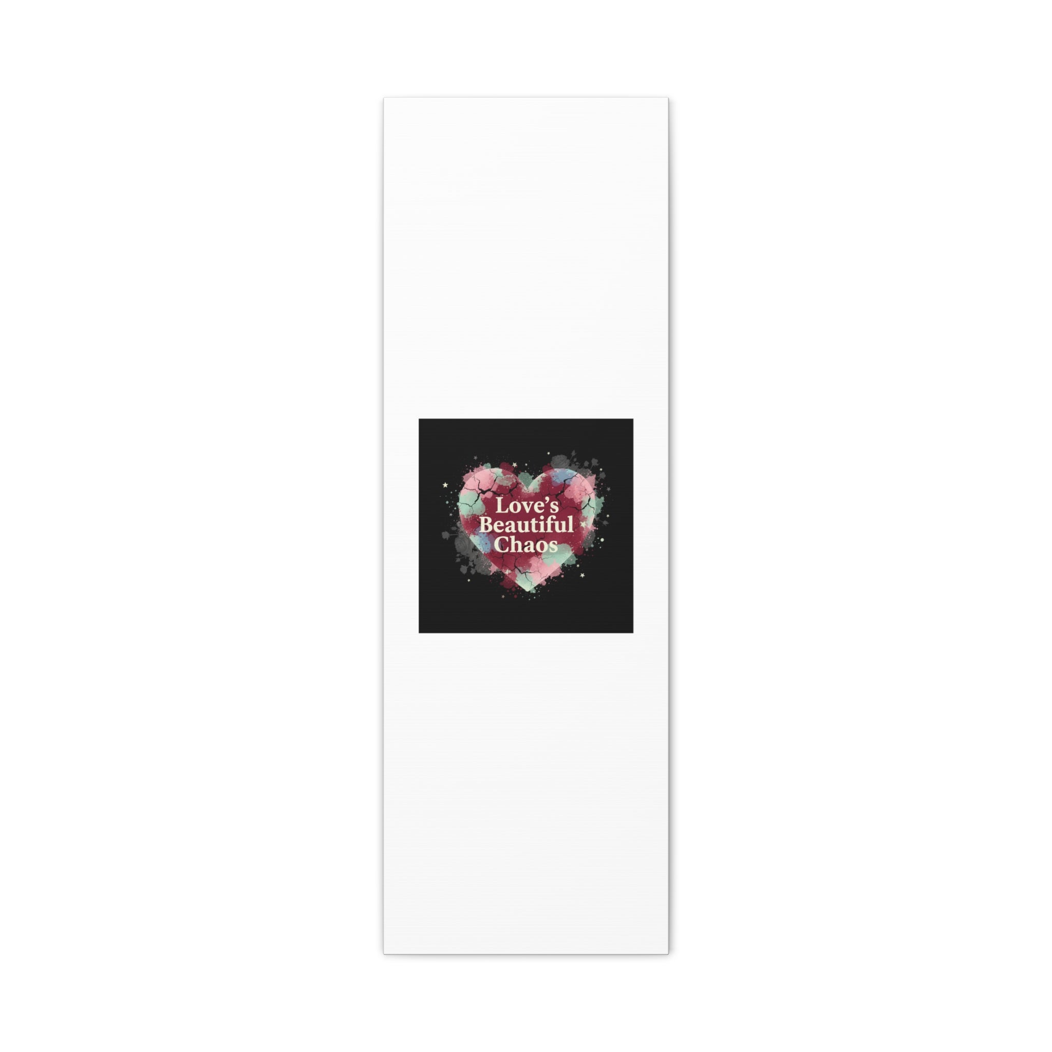 Love's Beautiful Chaos Canvas Print | Soft Grunge Hearts, Distressed Heart Art