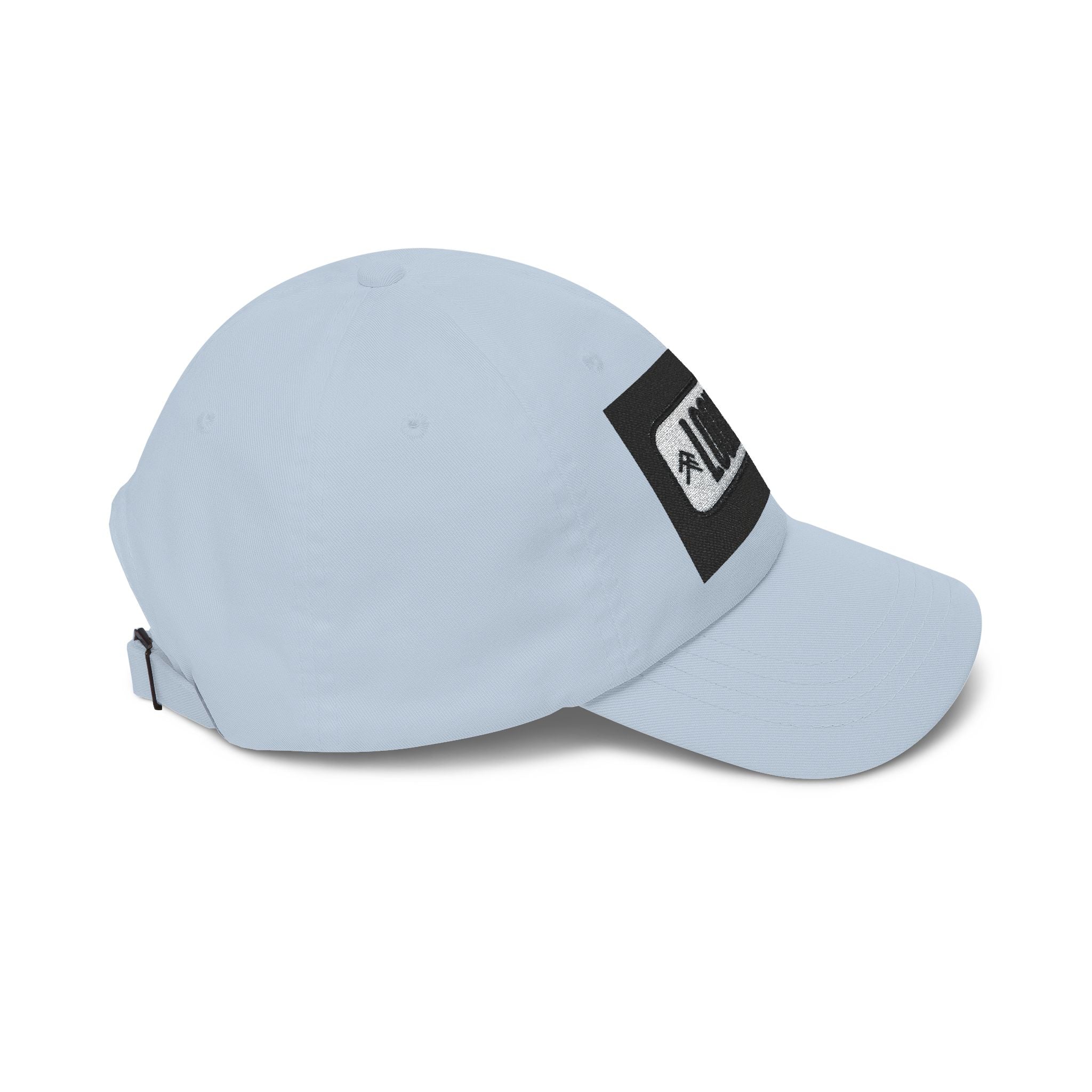 Look Up Embroidered Dad Cap — Minimalist White Baseball Hat