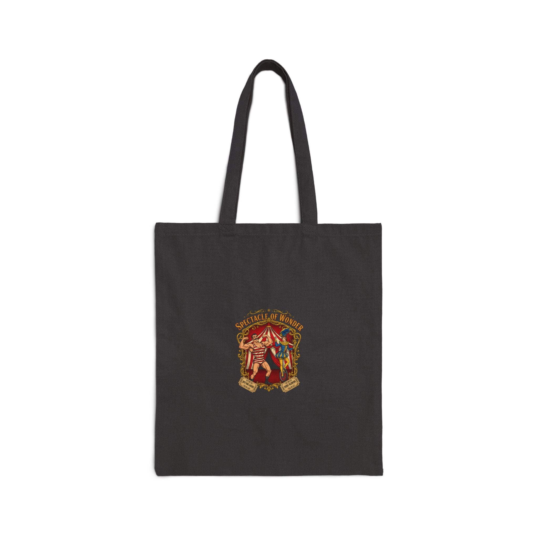 Vintage Circus Poster Tote | Campy Carnival Design, striped marquee aesthetic