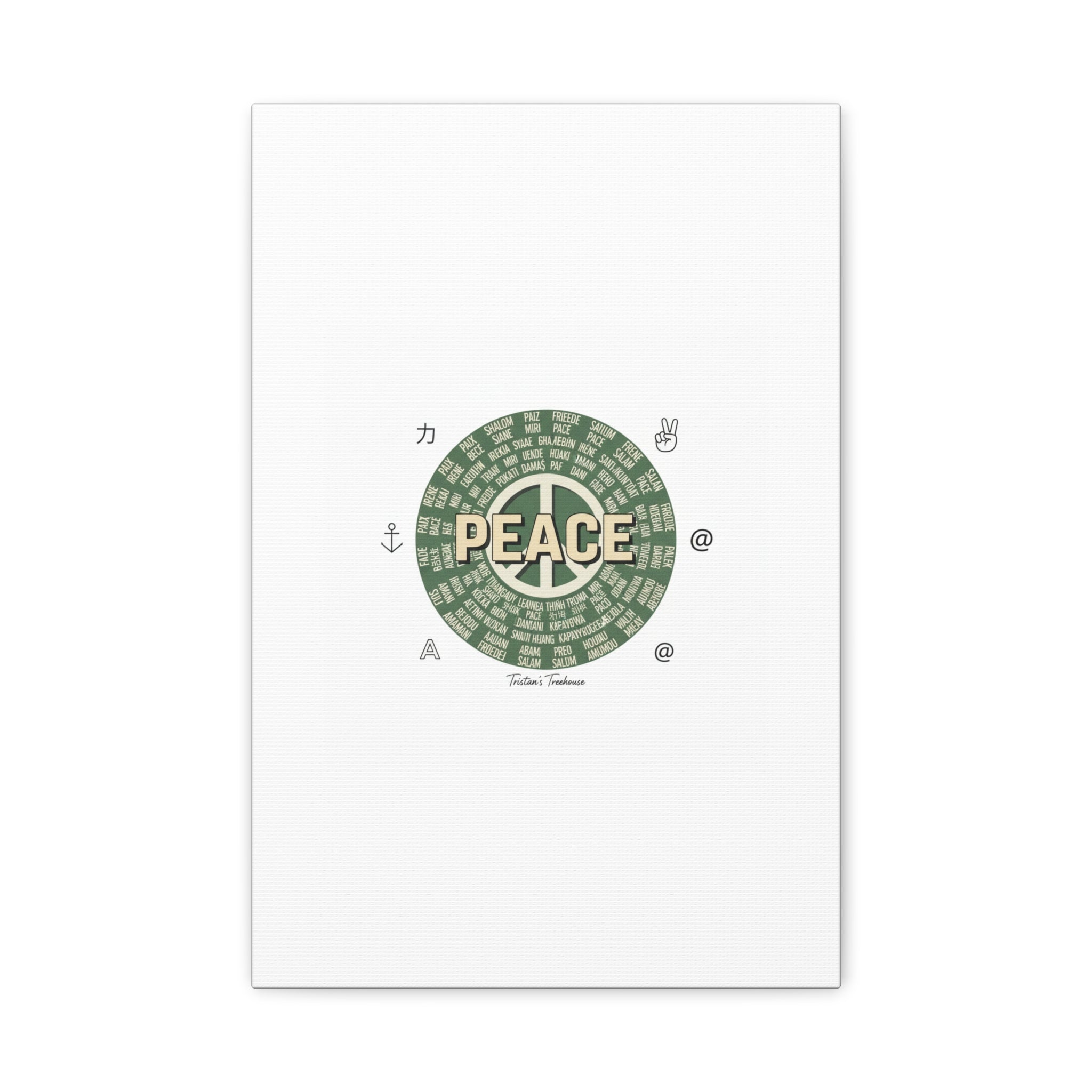 Peace doodle canvas | hand drawn sketch aesthetic, handwritten message