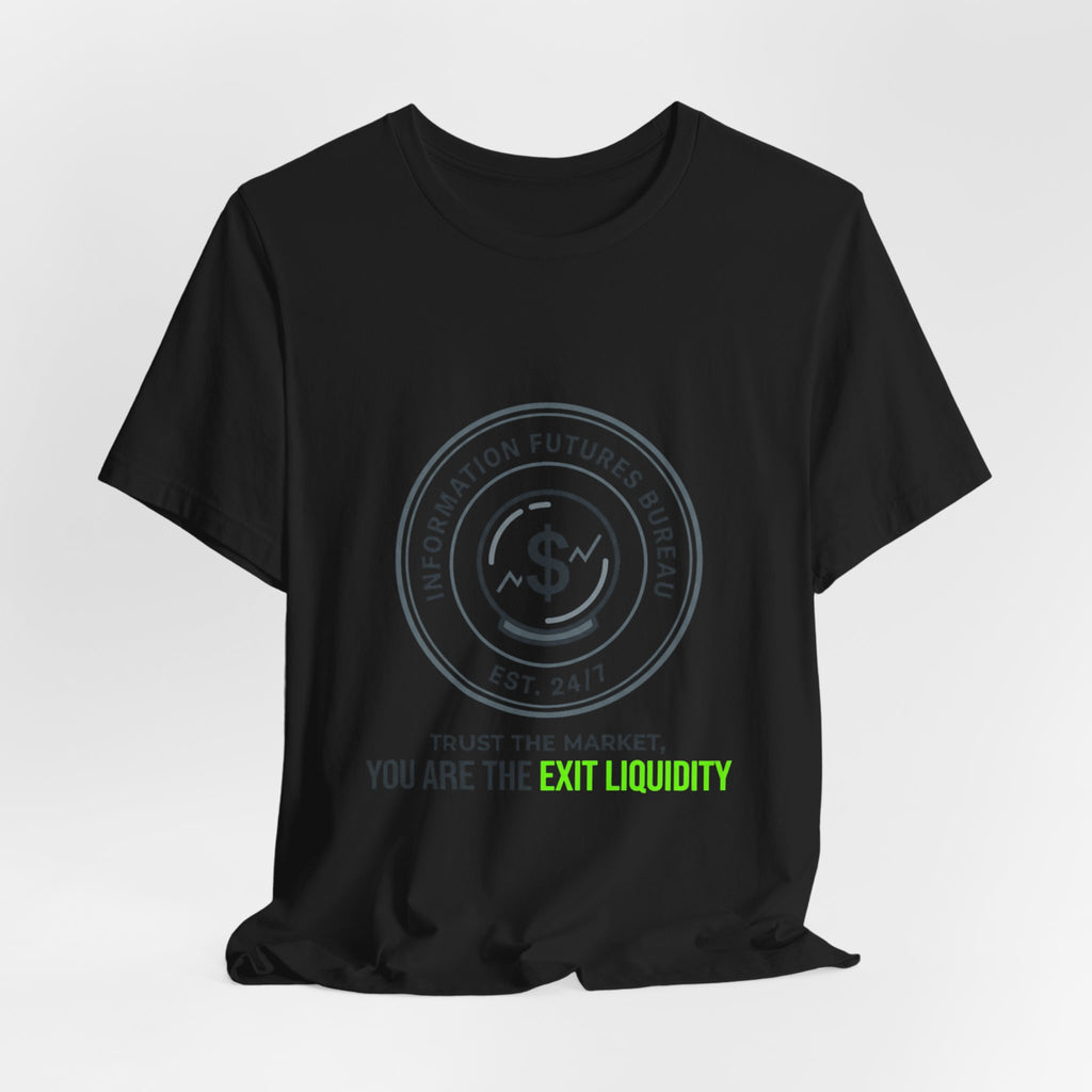 Exit Liquidity Tee | insider trading satire, prediction markets, finance humor