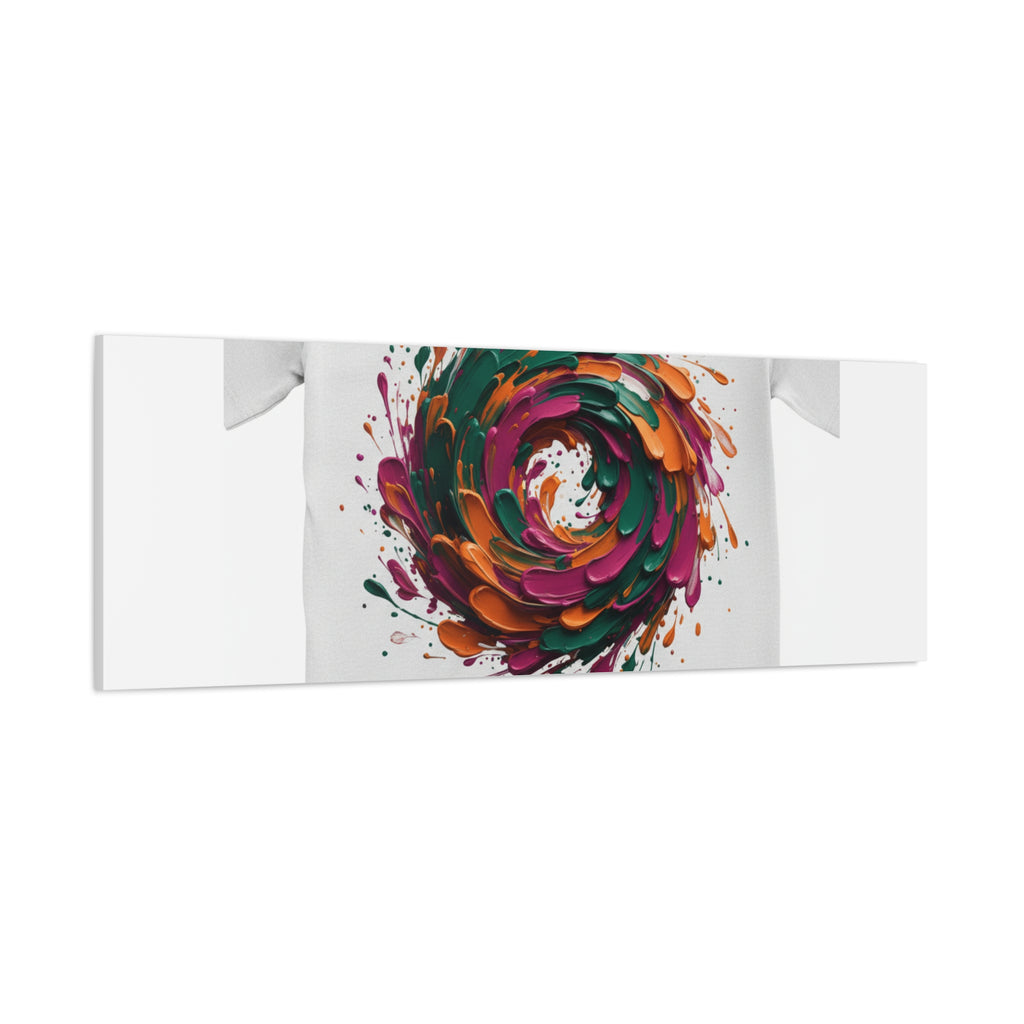 Painterly Abstract Floral Swirl Canvas | Matte Stretched Canvas