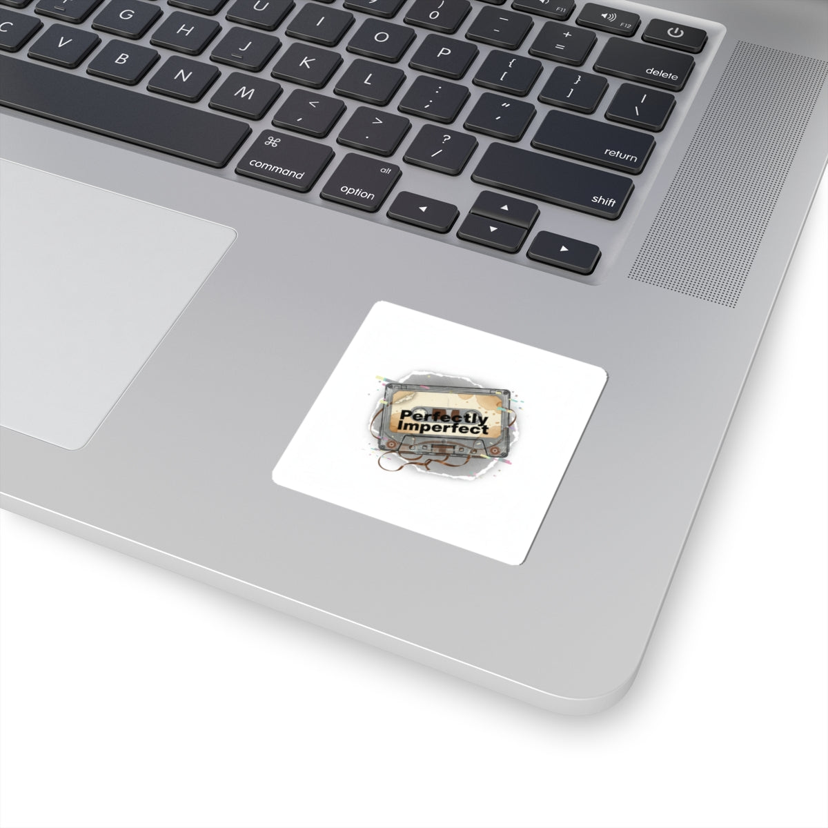 Perfectly Imperfect Cassette Sticker | Analog Error, glitch art sticker