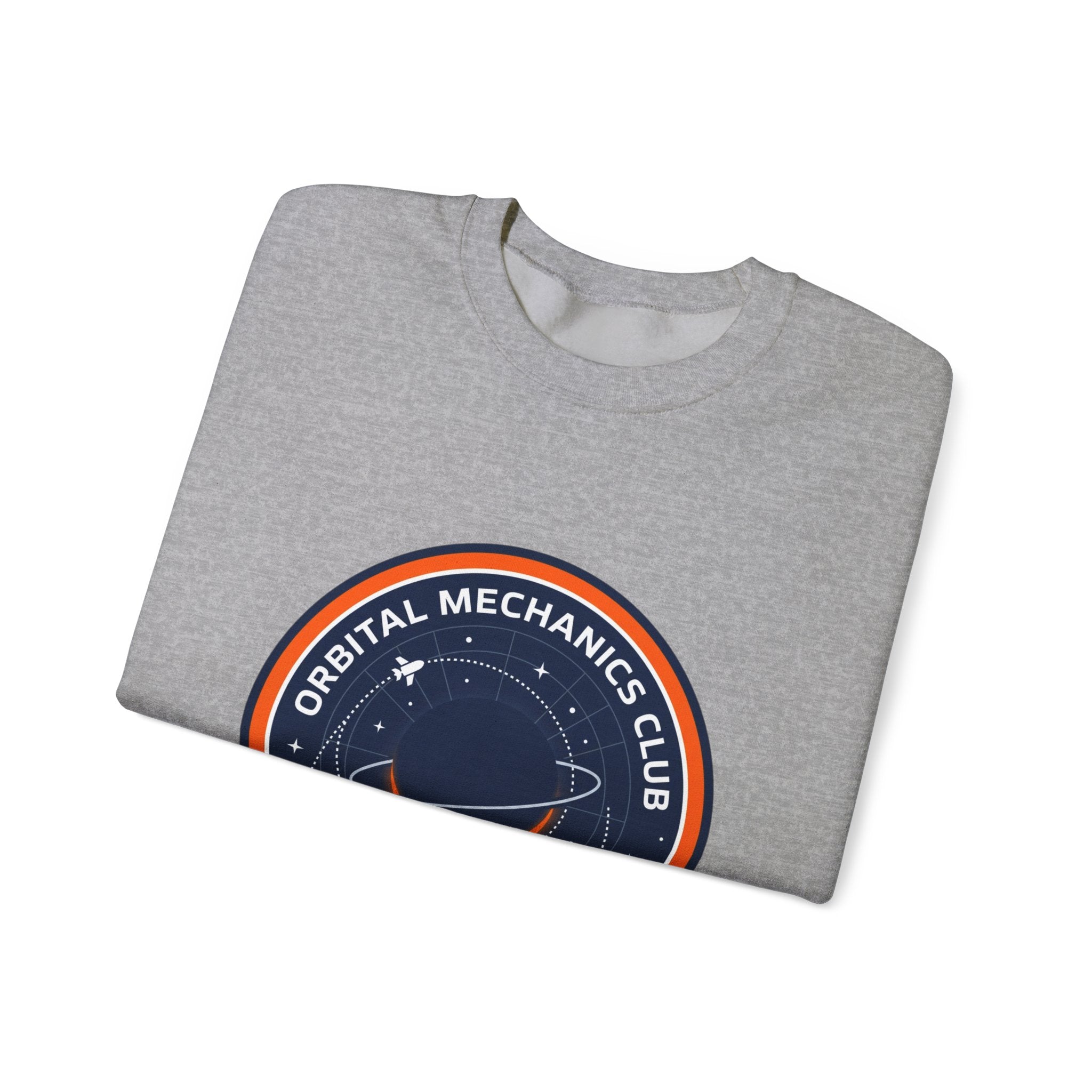 Orbital Mechanics Club Sweatshirt | mission patch, space science