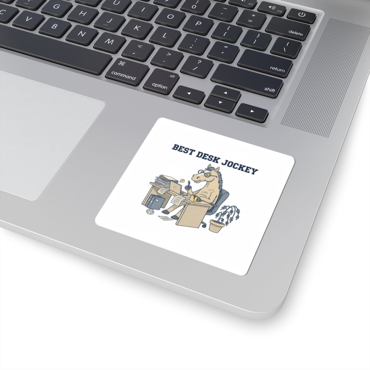 Best Desk Jockey Kiss-Cut Stickers | Workhorse Office Humor, Burnout Parody