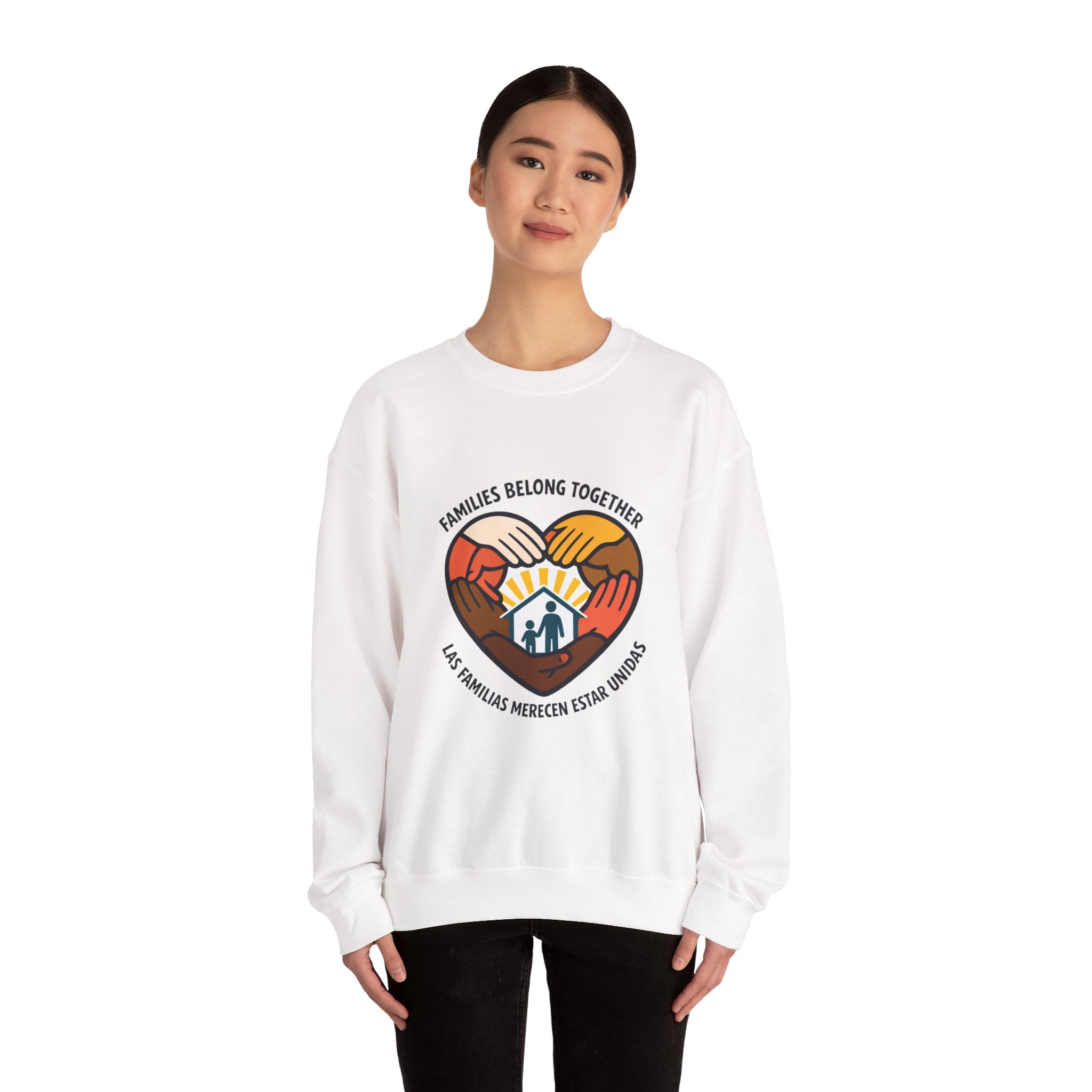 Families Belong Together Sweatshirt | family unity, immigrant rights, solidaridad