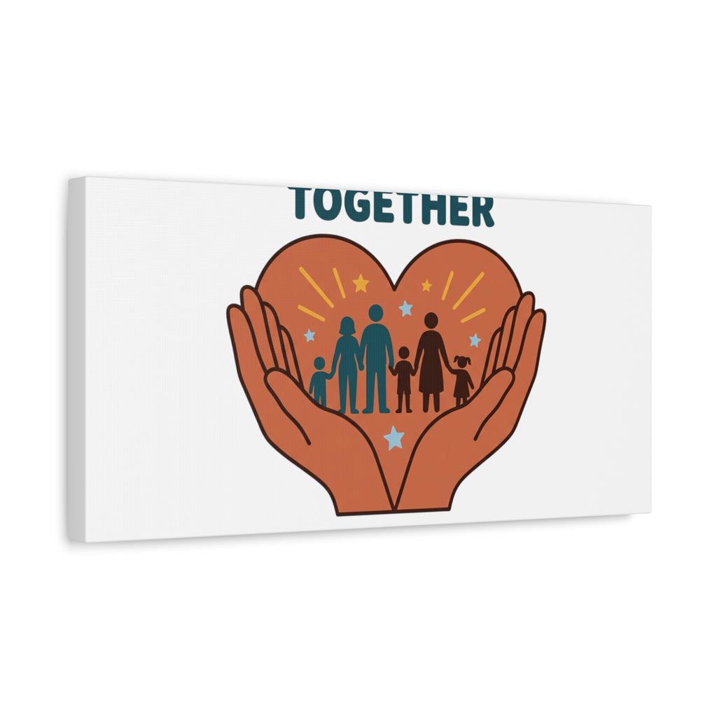 Families Belong Together Canvas | Family Unity, Bilingual Solidarity
