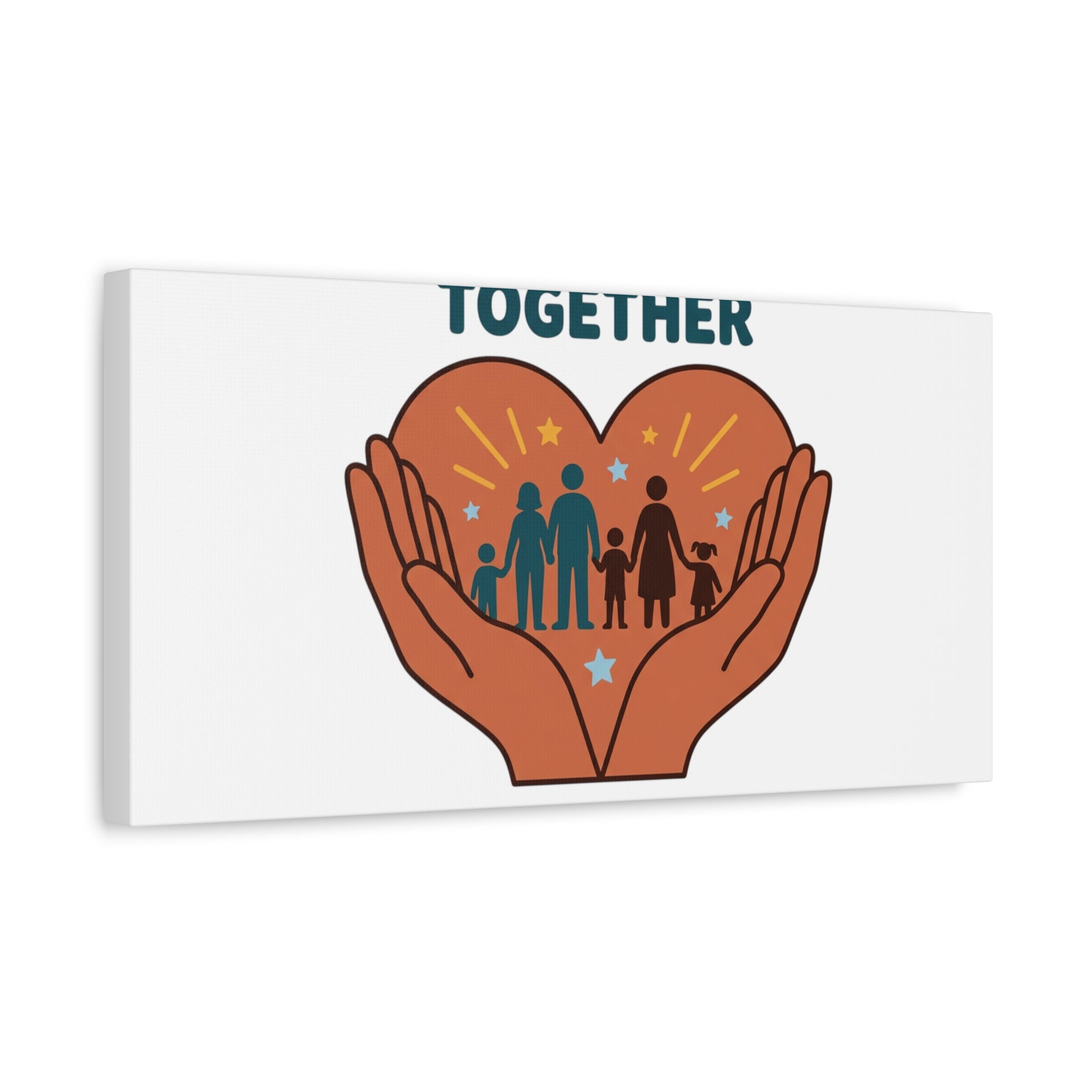 Families Belong Together Canvas | Family Unity, Bilingual Solidarity