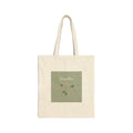 Breathe Green Square Tote | Nature Symbols, Minimal Forest Vibes