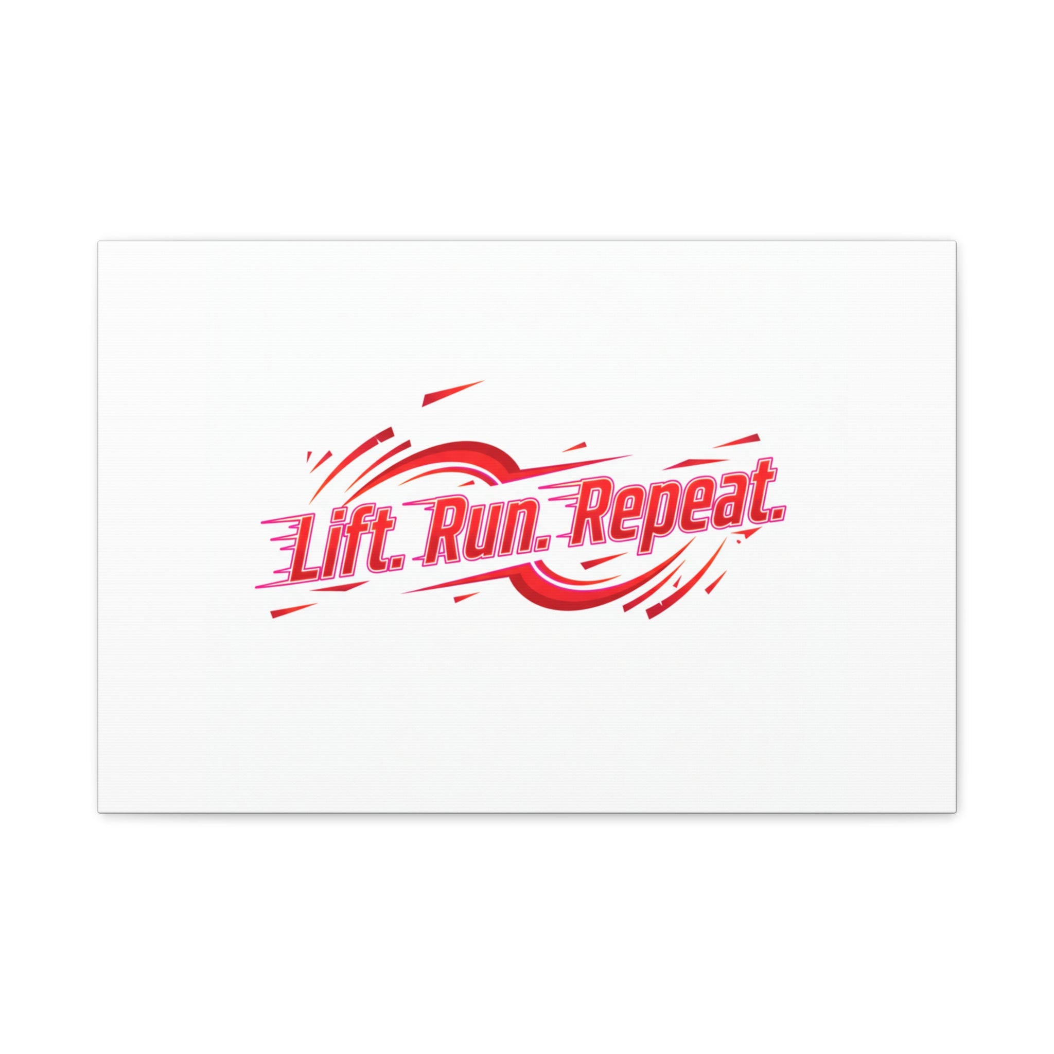 Lift Run Repeat Canvas | Fitness Wall Art, Gym Motivation