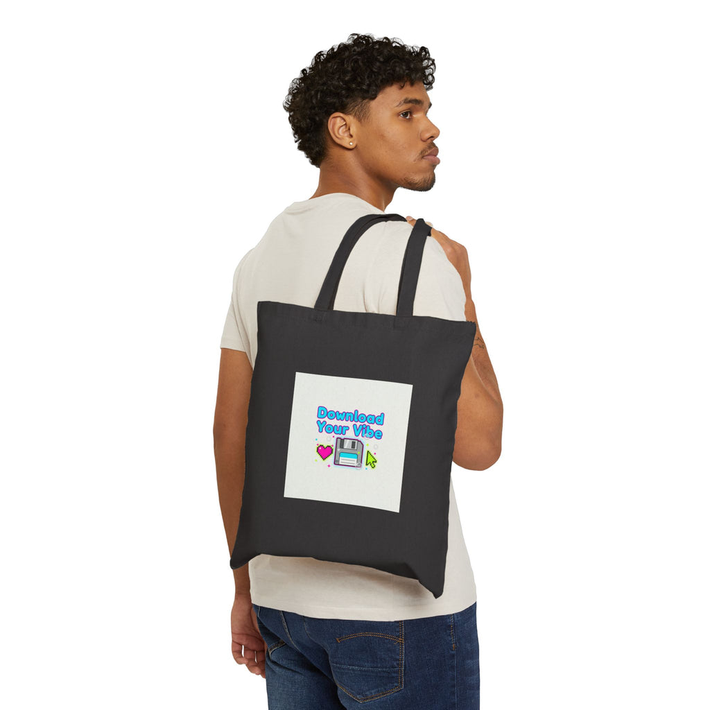 Download Your Vibe Tote | Y2K retro tech, pixel virtual pet nostalgia