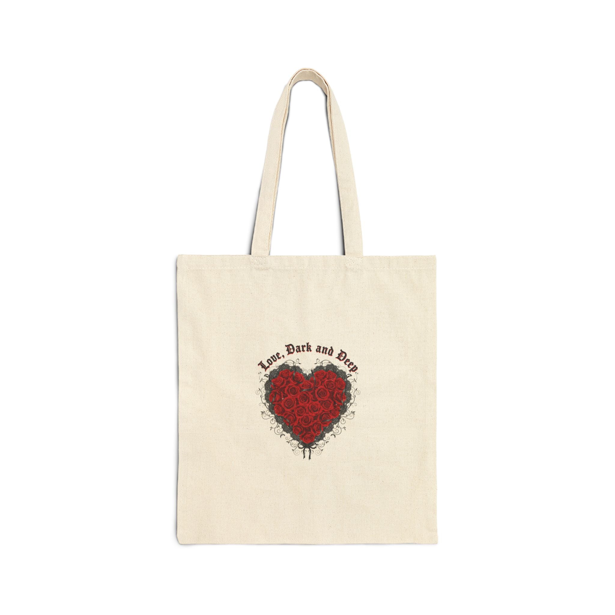 Gothic Romance Heart Tote | 80s Nostalgia, New Romantic Valentine Punk