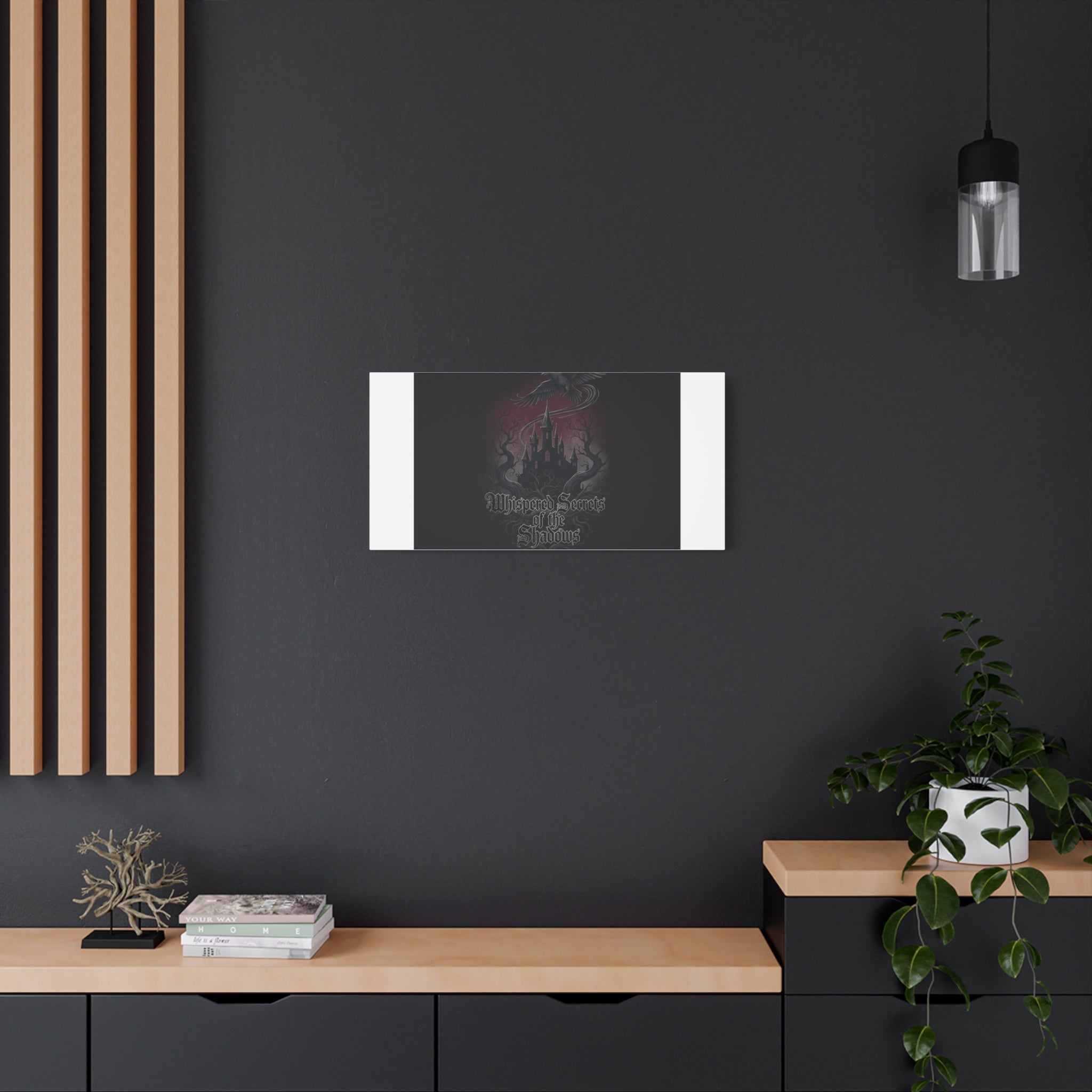 Whispered Secrets of the Shadows Castle Wall Art, Matte Canvas | Gothic Medieval Decor