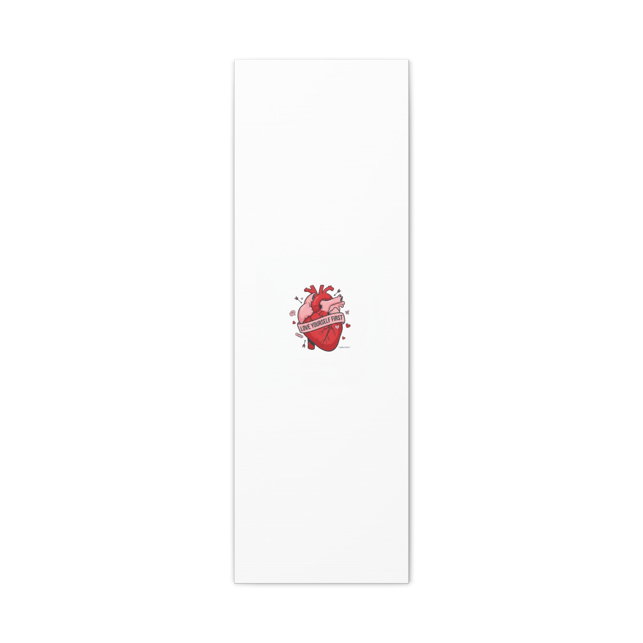 Love Yourself First Canvas, Hearts-with-a-Twist, Anti-Valentine Art