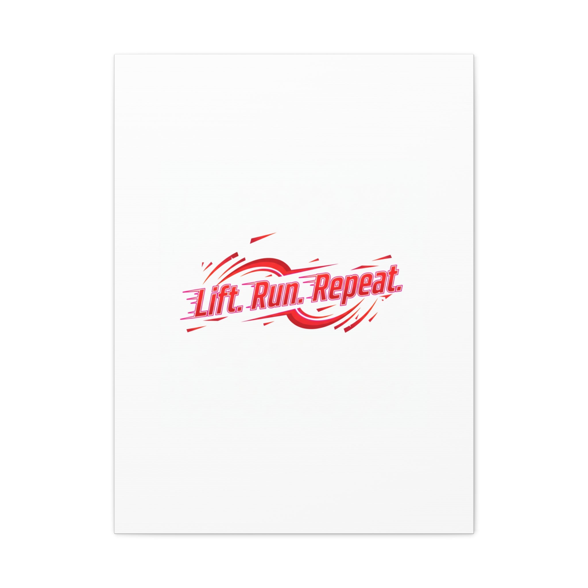 Lift Run Repeat Canvas | Fitness Wall Art, Gym Motivation