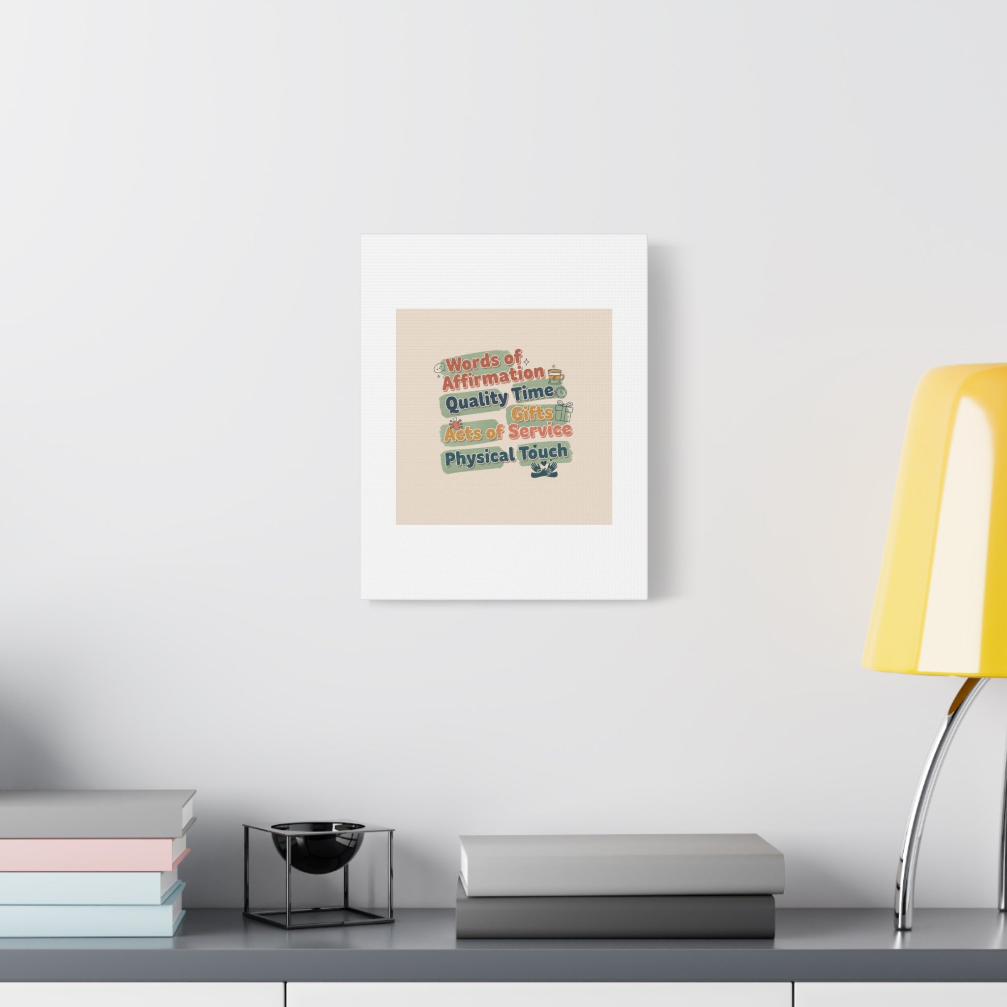 Love Languages List Matte Canvas Wall Art | love language meme, relationship humor