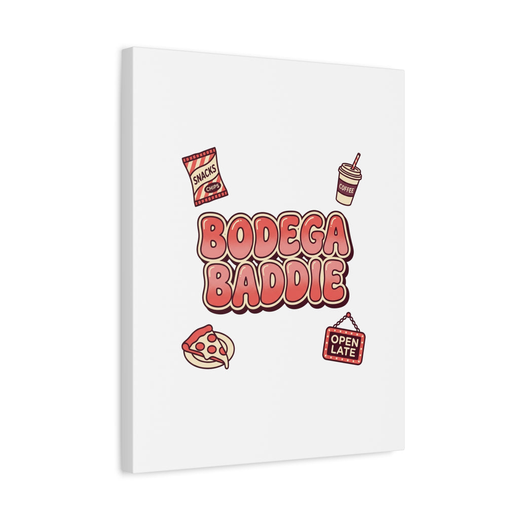 Bodega Baddie Matte Canvas, Stretched | NYC Y2K Corner Store Vibes
