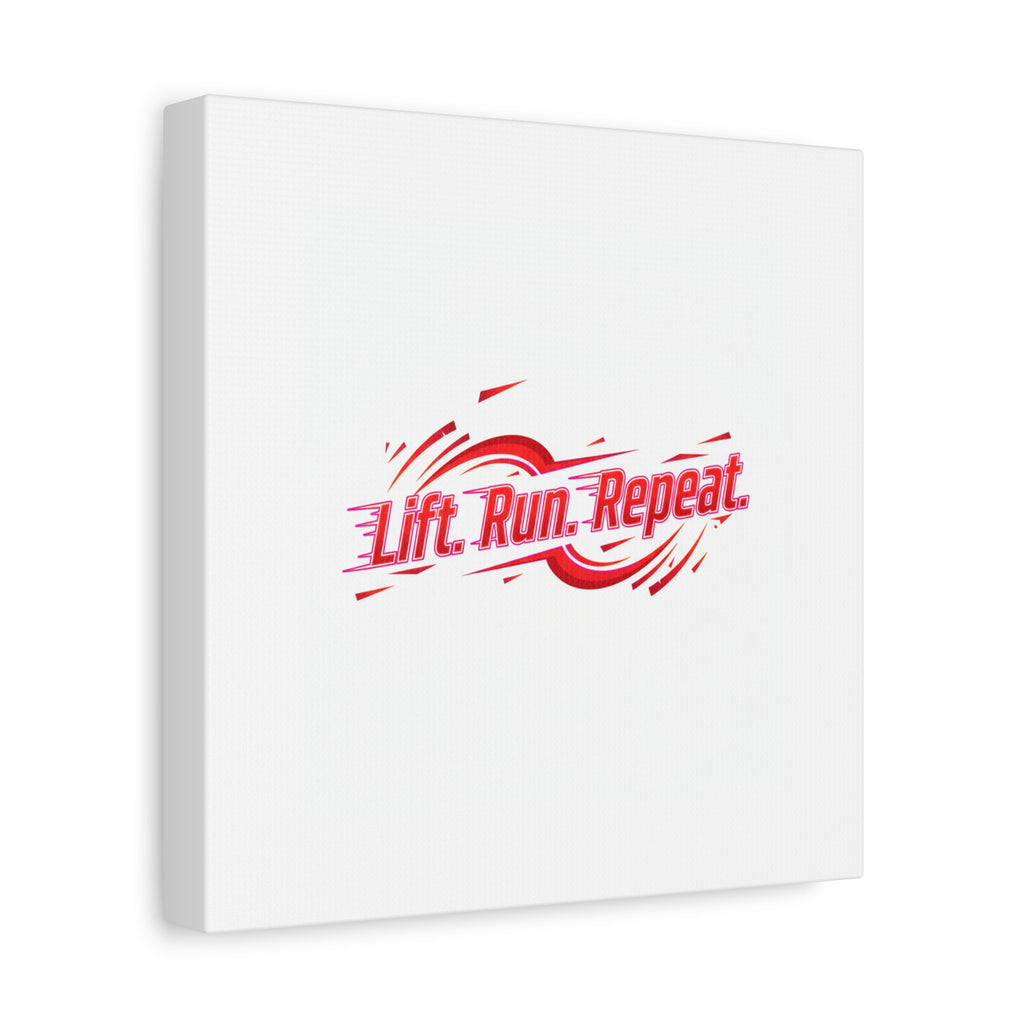 Lift Run Repeat Canvas | Fitness Wall Art, Gym Motivation