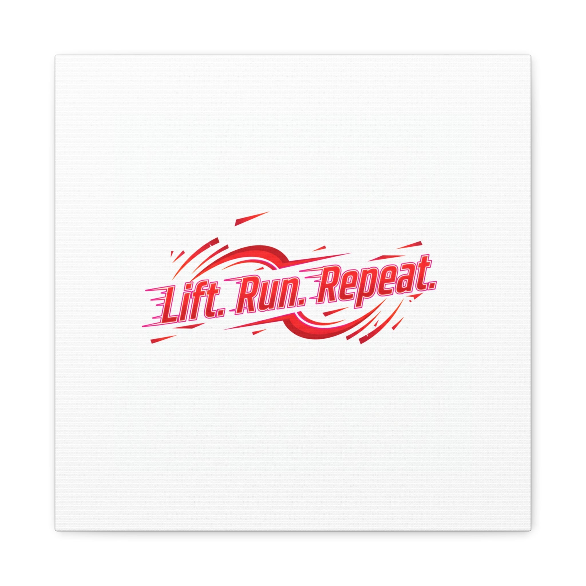 Lift Run Repeat Canvas | Fitness Wall Art, Gym Motivation