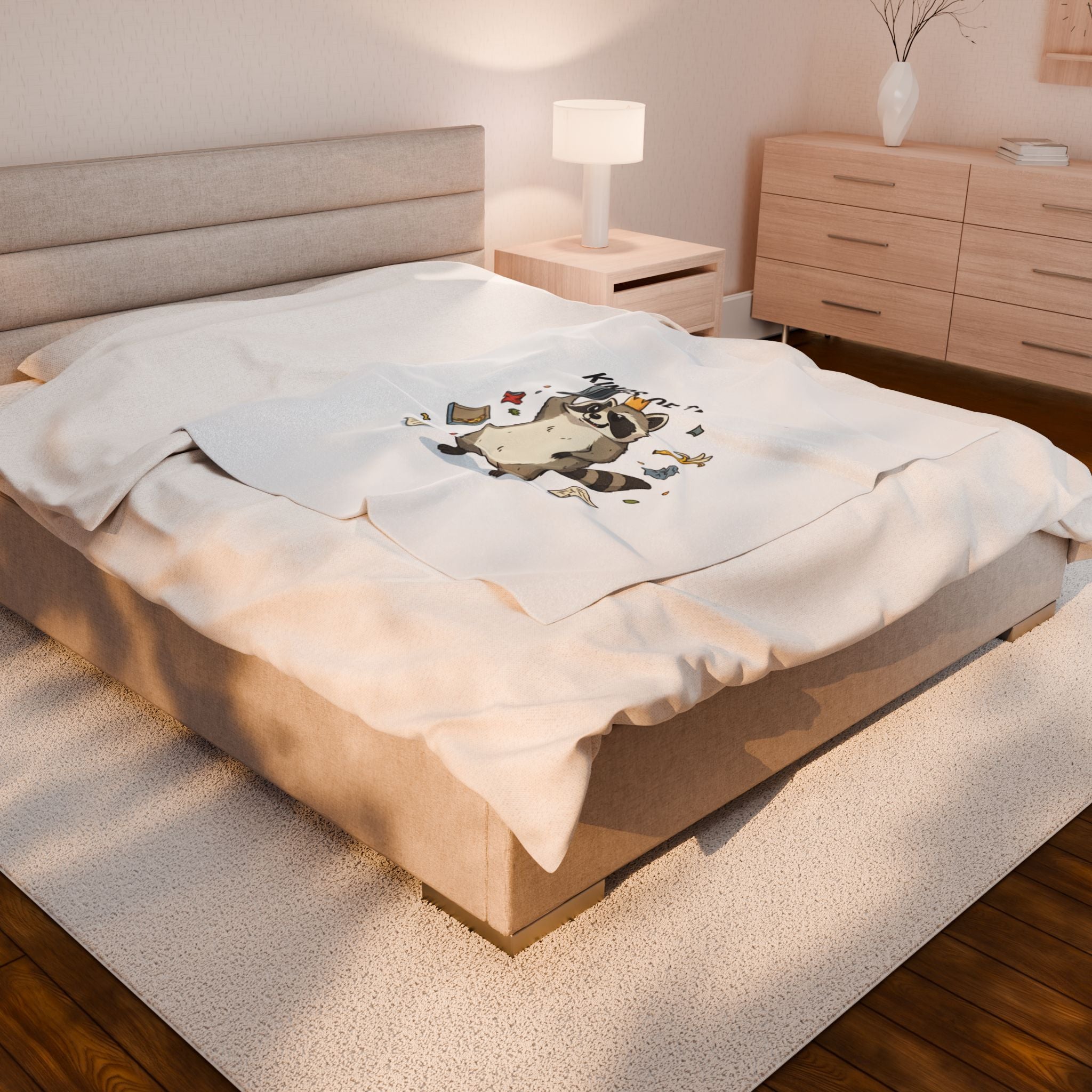 Kings of the Trash Raccoon Blanket | trash panda, raccoon doodle