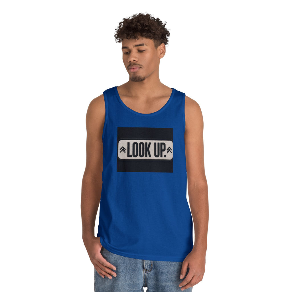 Look Up Tank Top — Inspirational Graphic Tank for Outdoors & Mindfulness