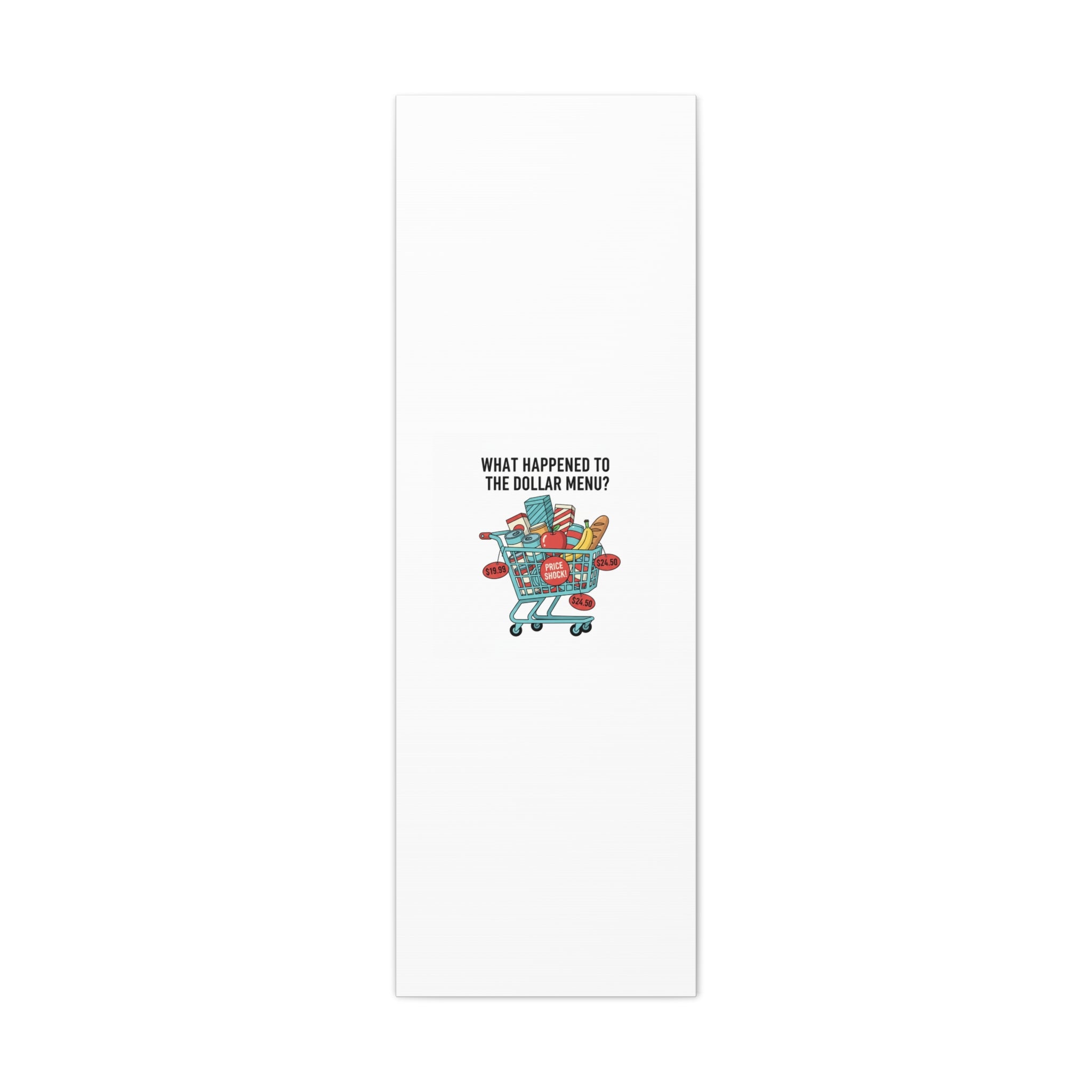 What Happened to the Dollar Menu? Canvas | Grocery Prices Meme, Price Shock Wall Art