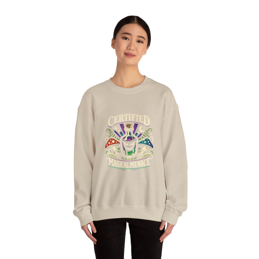 Mushroom Celestial Eye Crewneck | Cottagecore Goblincore Sweatshirt
