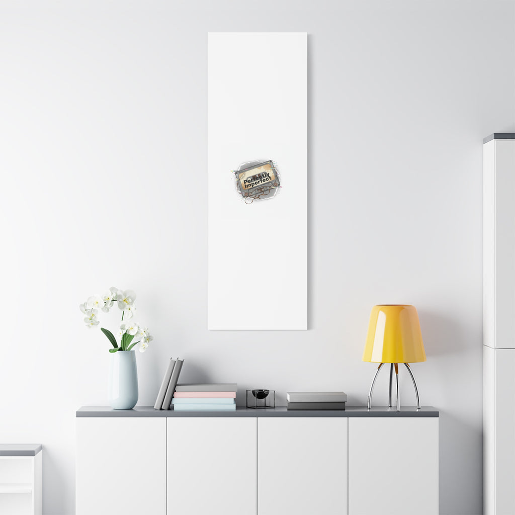 Perfectly Imperfect Cassette, Canvas Print | Analog Error, glitch art static