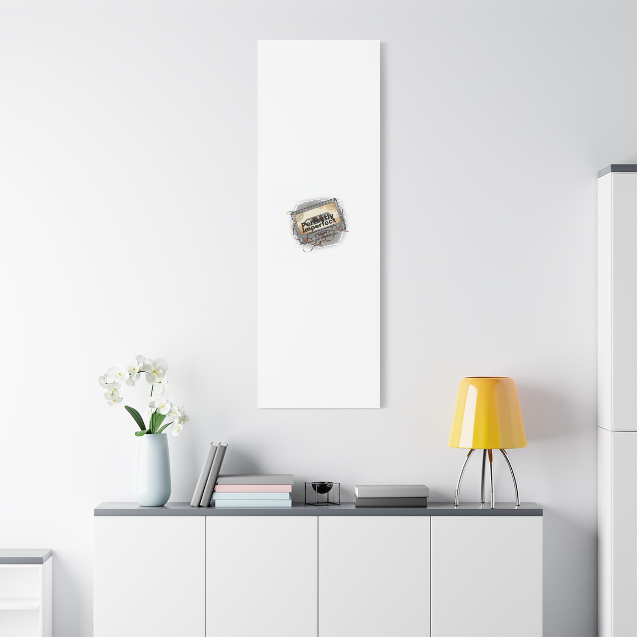 Perfectly Imperfect Cassette, Canvas Print | Analog Error, glitch art static