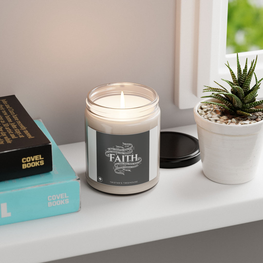 Handwritten Doodle Faith Candle | Soy Jar Candle, Sketch Aesthetic