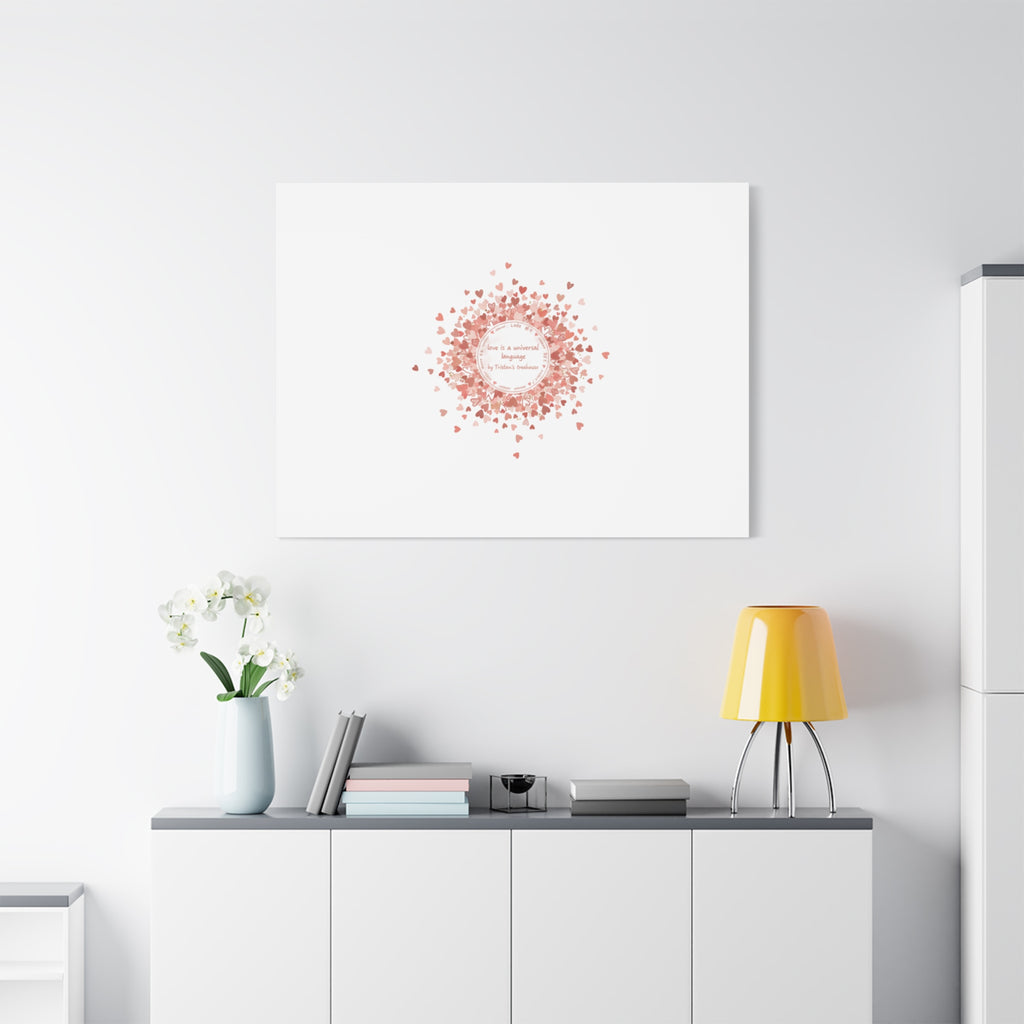 Tiny Heart Confetti Canvas | Matte Stretched Wall Art