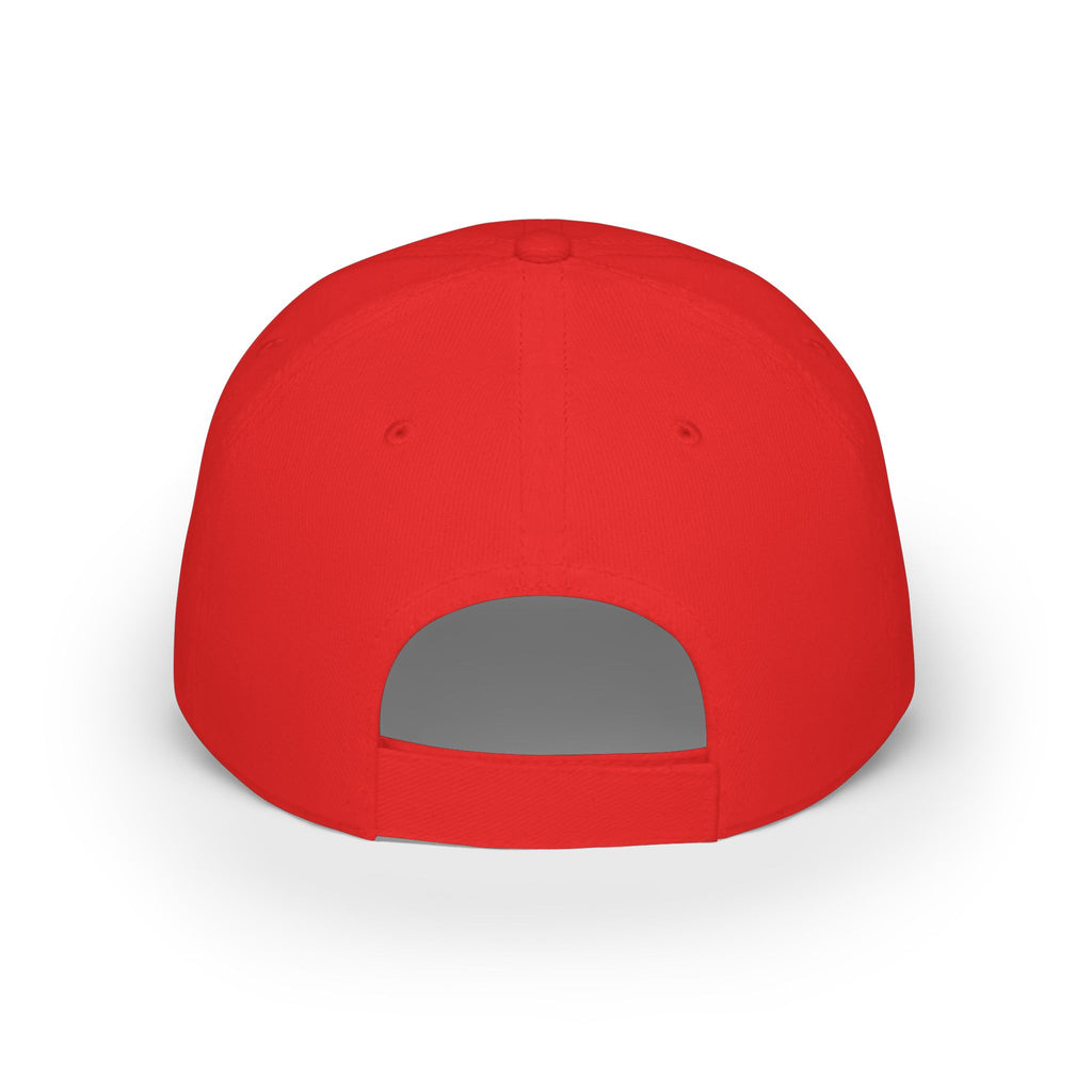 LOOK UP Patch Baseball Cap — Motivational Low-Profile Red Hat