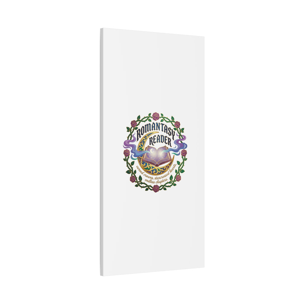 Romantasy Reader Canvas Print | enchanted bookish celestial gothic
