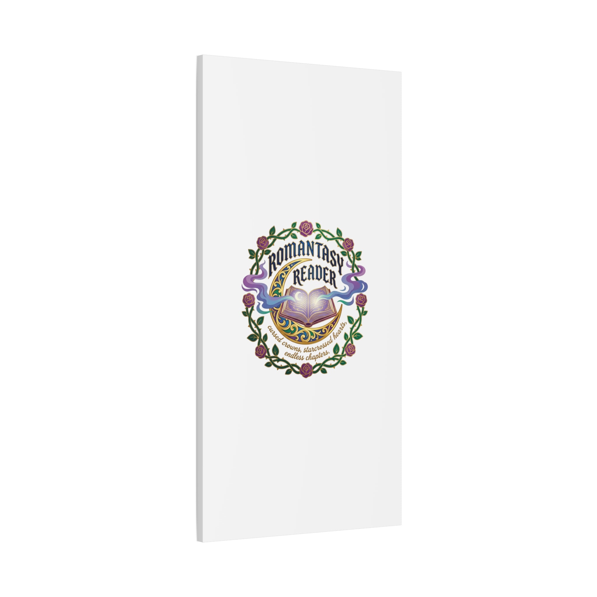 Romantasy Reader Canvas Print | enchanted bookish celestial gothic