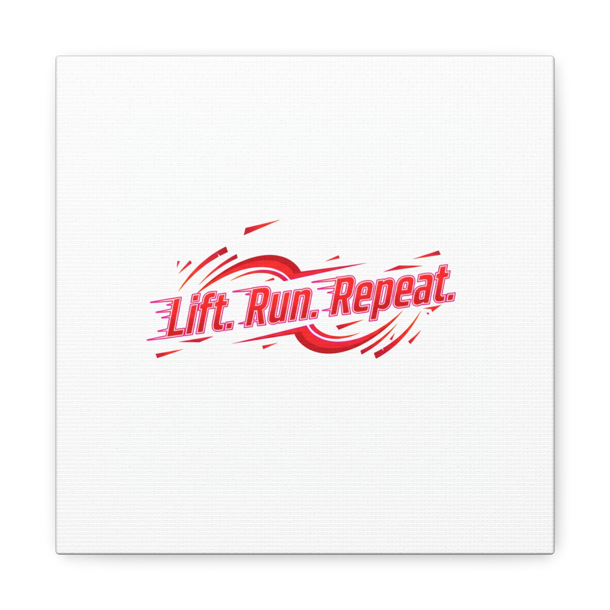 Lift Run Repeat Canvas | Fitness Wall Art, Gym Motivation