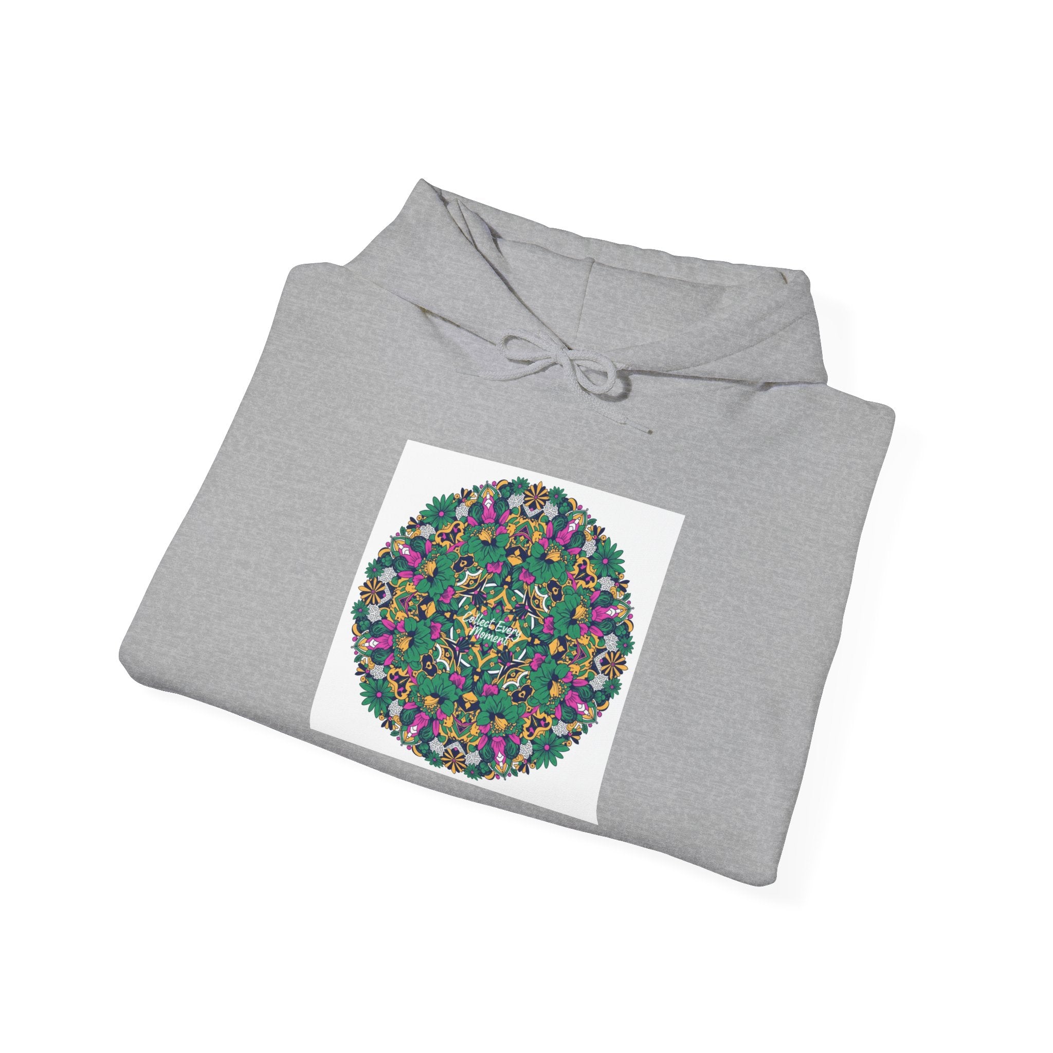 Psychedelic Botanical Mandala Hoodie | Festival Art Sweatshirt