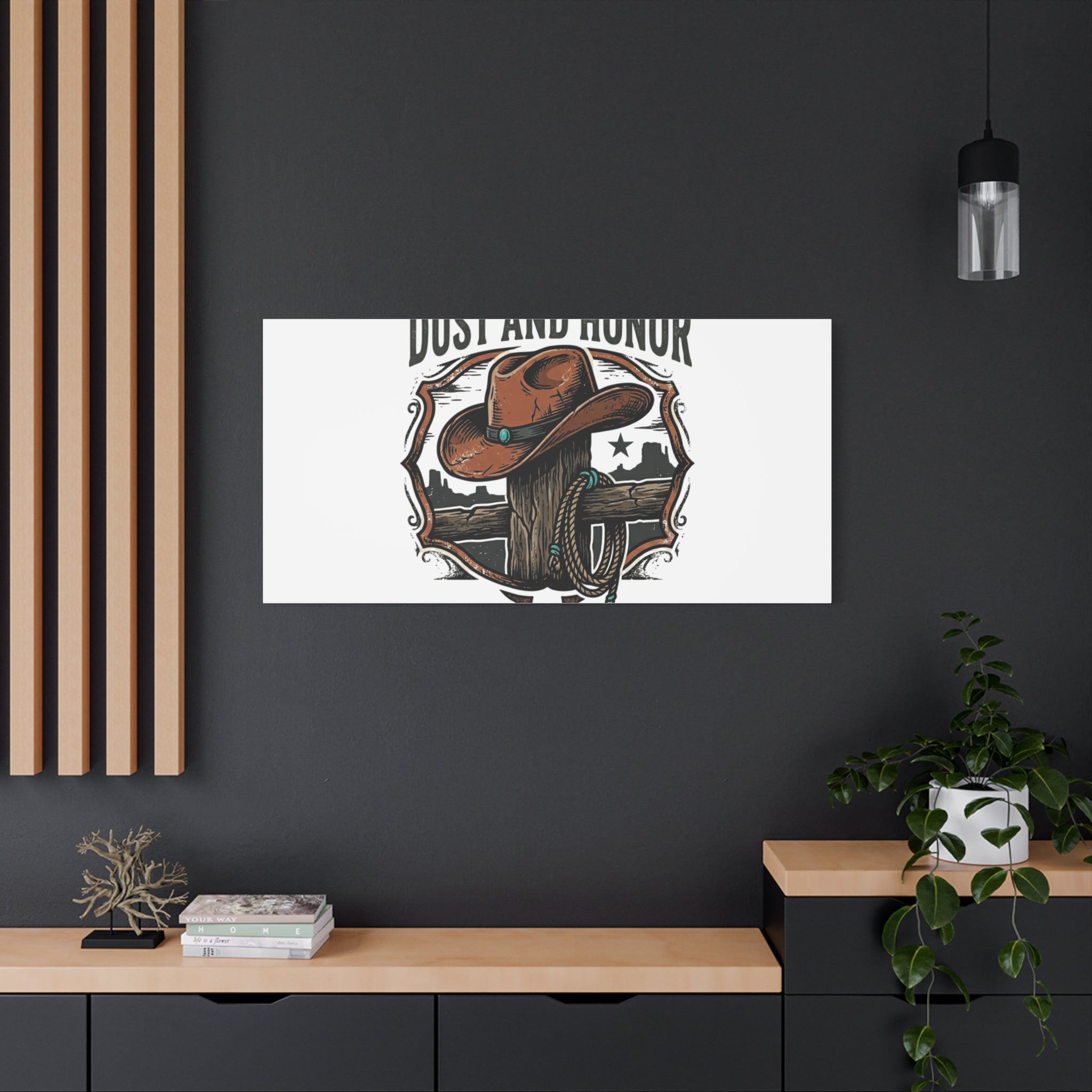 Built on Dust and Honor Canvas | Western cowboy, vintage Americana
